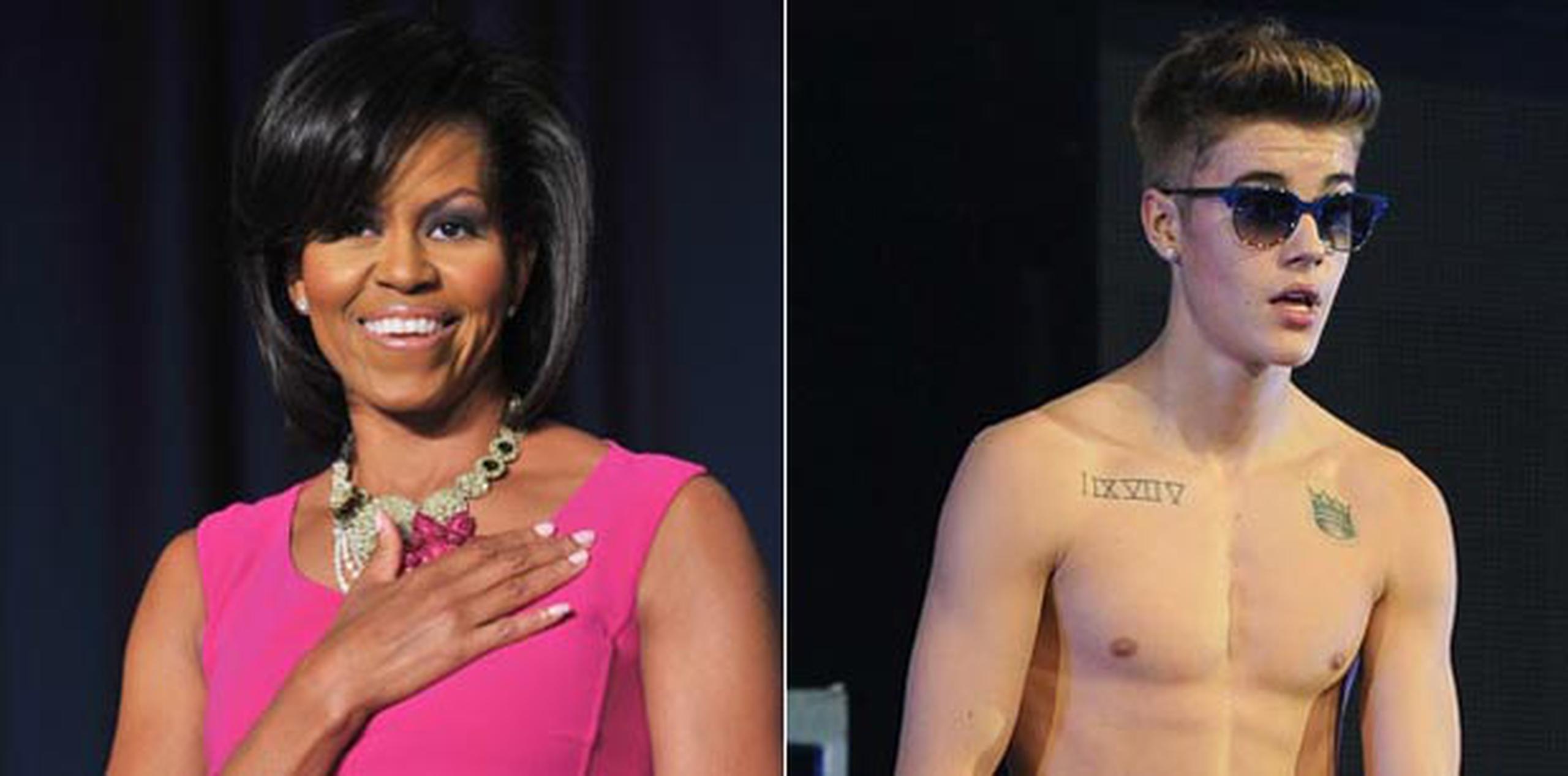Michelle Obama expresó que Justin Bieber es “todavía un niño, todavía está creciendo”. (Archivo)