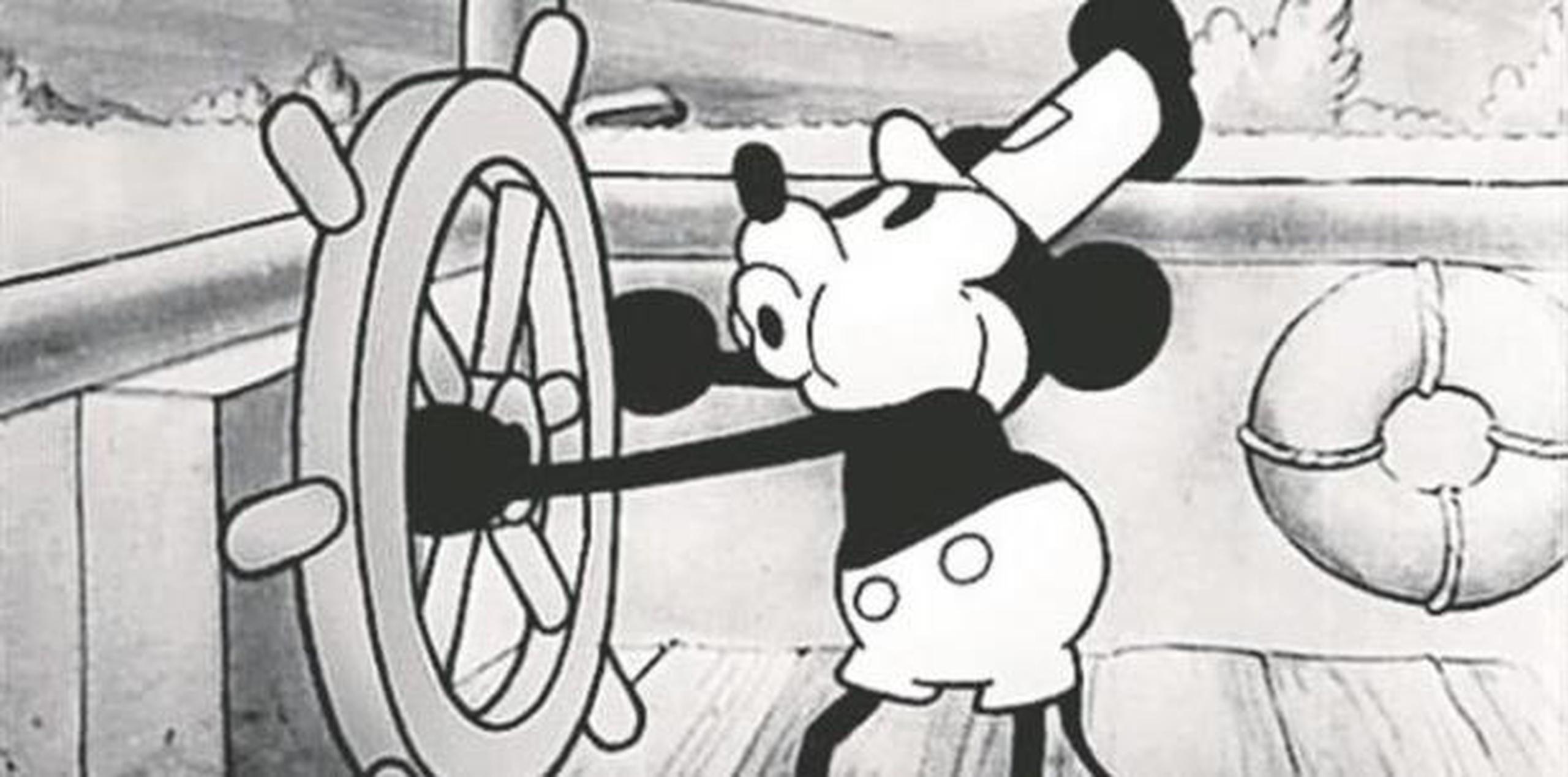 Mickey Mouse nació oficialmente el 18 de noviembre de 1928 con el cortometraje Steamboat Willie (Disney)