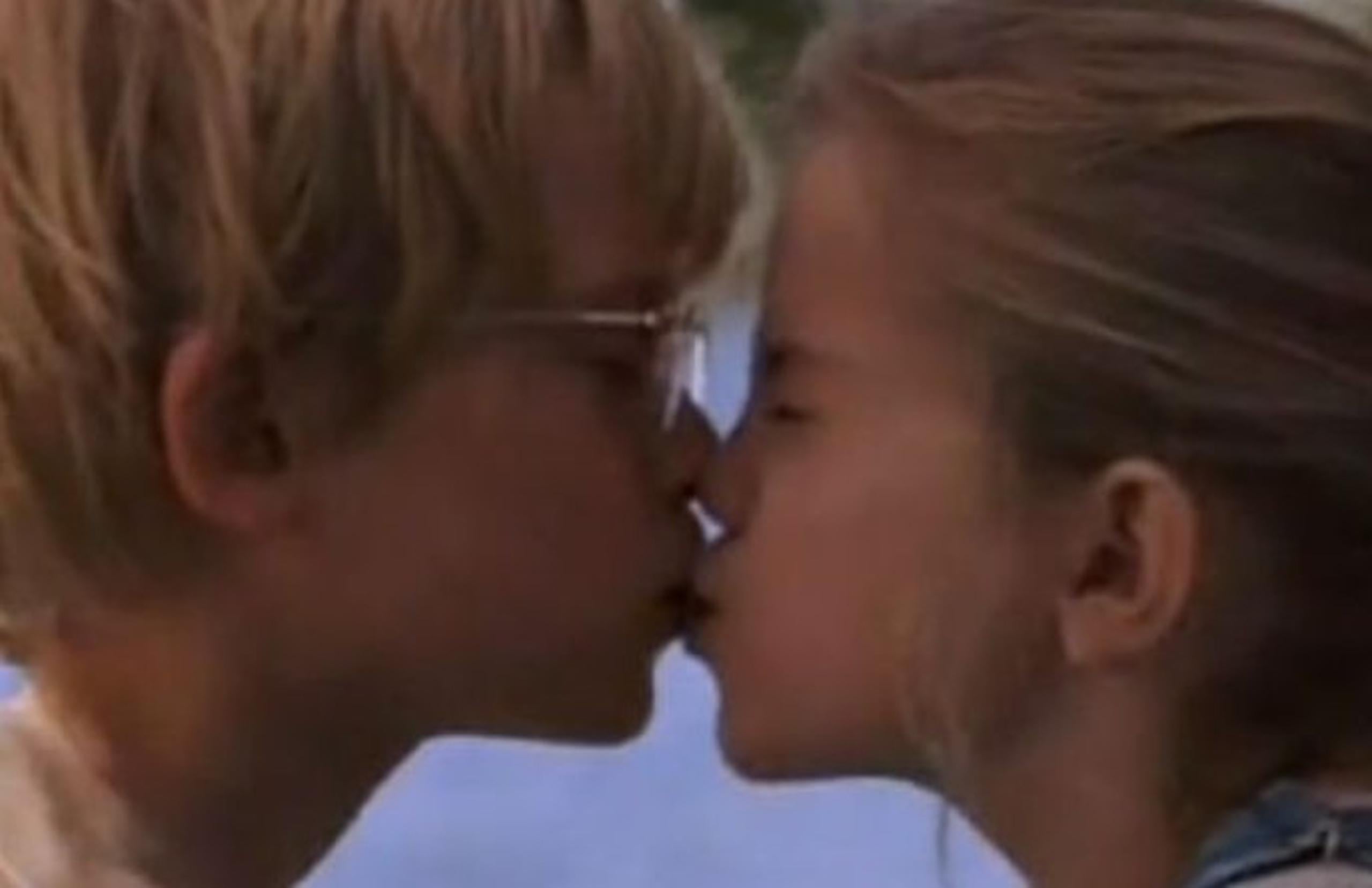 Macaulay Culkin y Anna Chlumsky en "Mi primer beso".