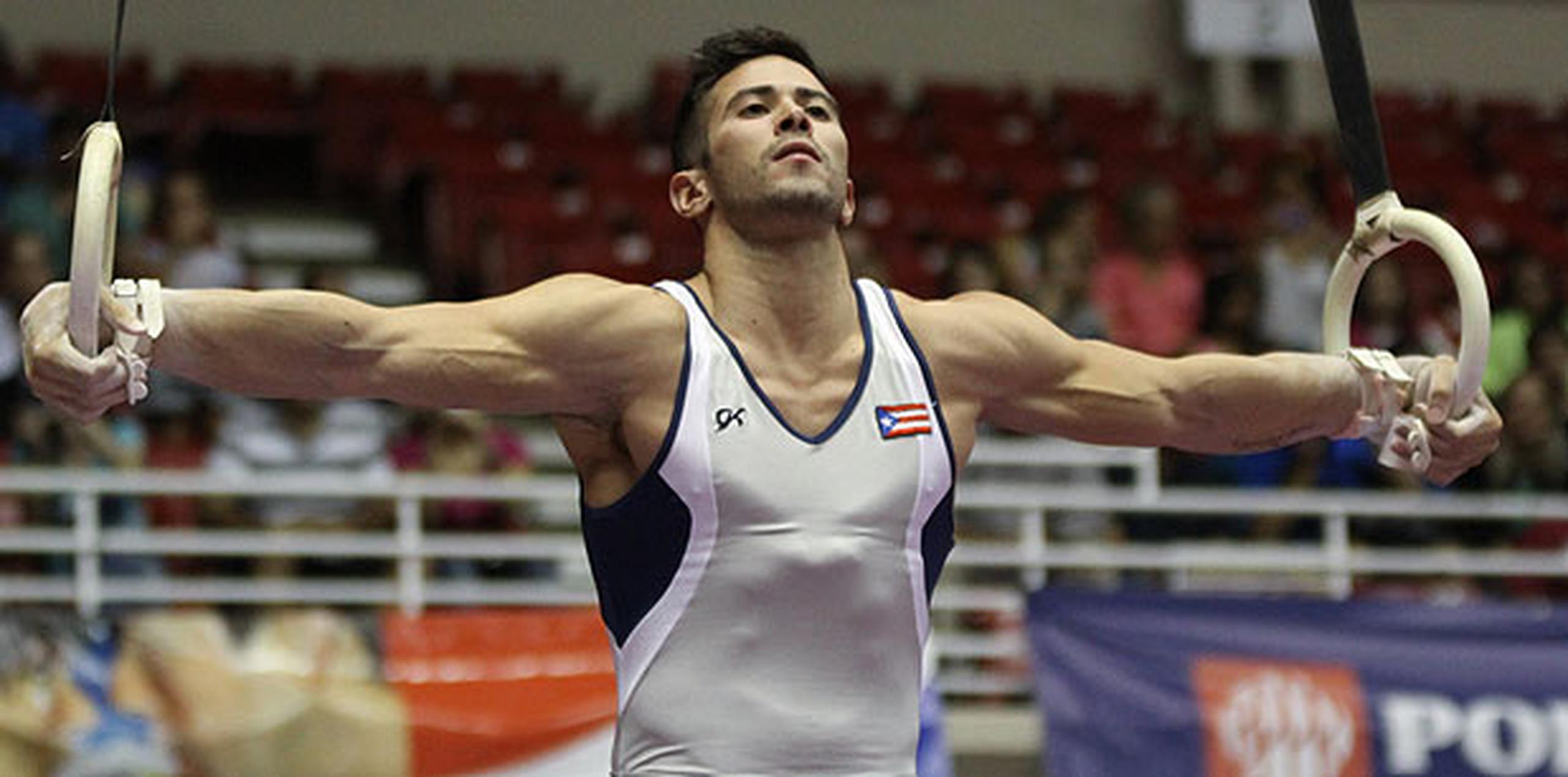 Ramos quedó en la sexta posición en los Juegos Olímpicos de Londres 2012 para la lograr la mejor actuación de un puertorriqueño  en el evento de las anillas. (Suministrada)