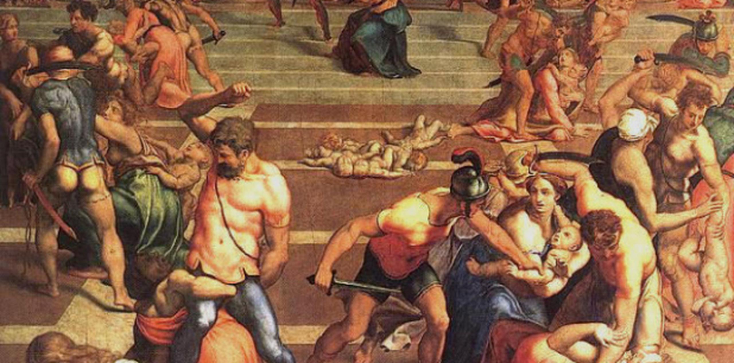 La Masacre de los Santos Inocentes, pintada por Daniele da Volterra, pintor y escultor.
