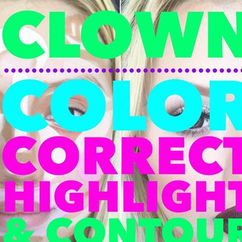 El maquillaje de moda: clown color correct 