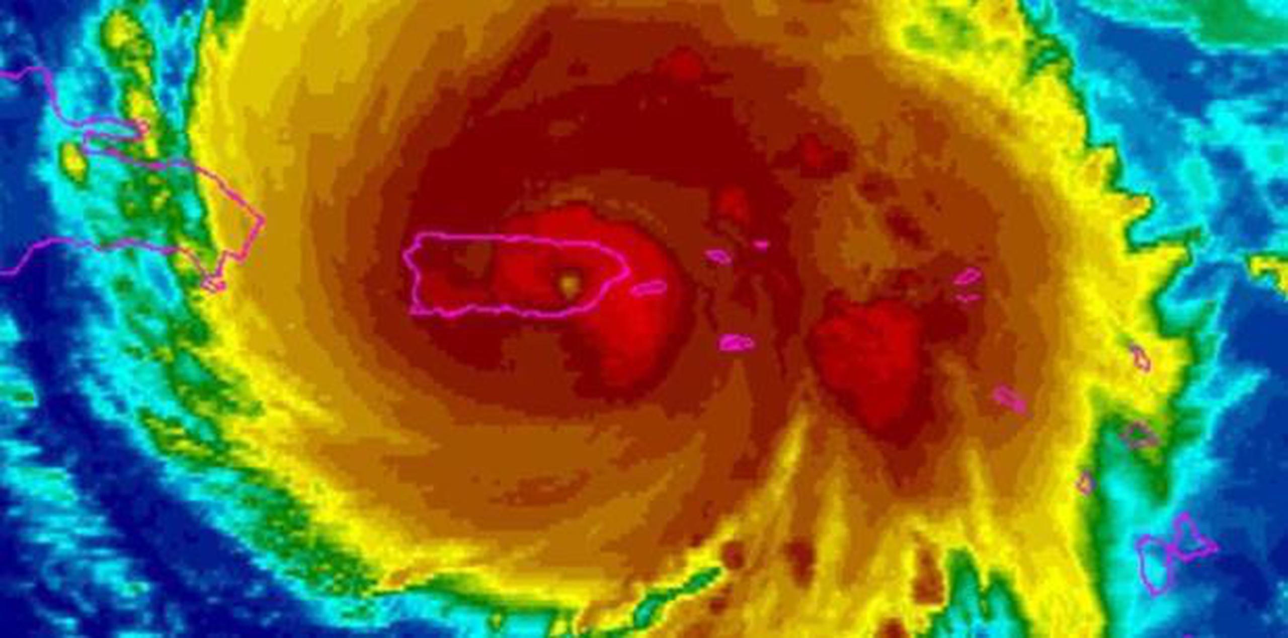 Si ese pronóstico se cumple, la temporada podría superar la cifra normal. En la foto, el huracán María. (NOAA)