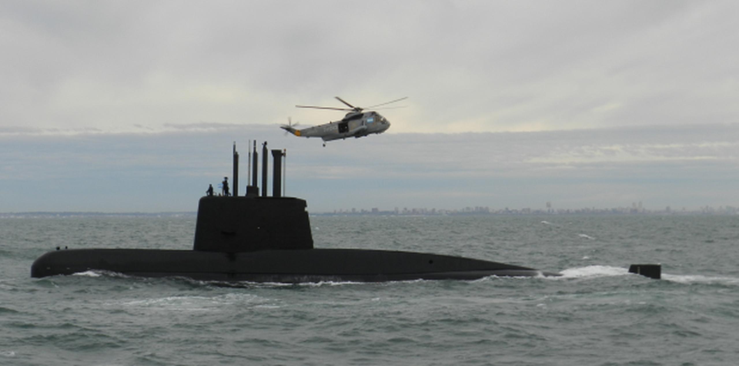 Fotografía sin fecha que muestra el submarino de la Armada desaparecido. (EFE/Armada Argentina)