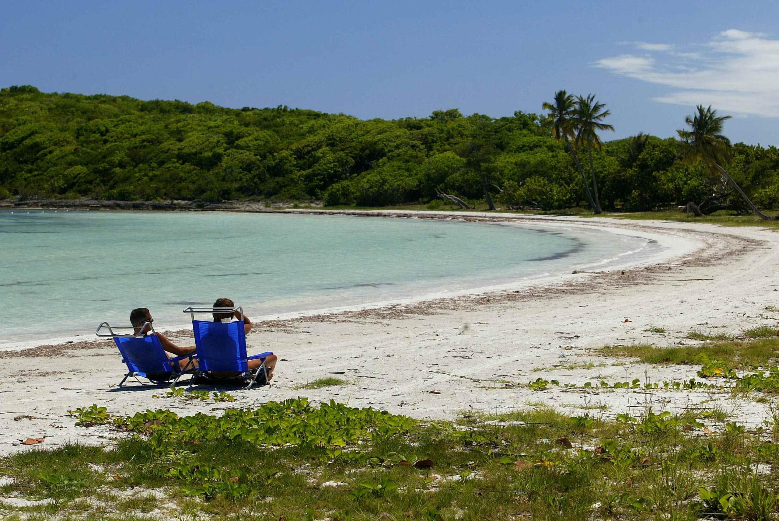 Una de las playas en Vieques. (GFR Media)