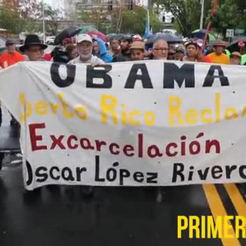 Cientos marchan por la liberación de Oscar López