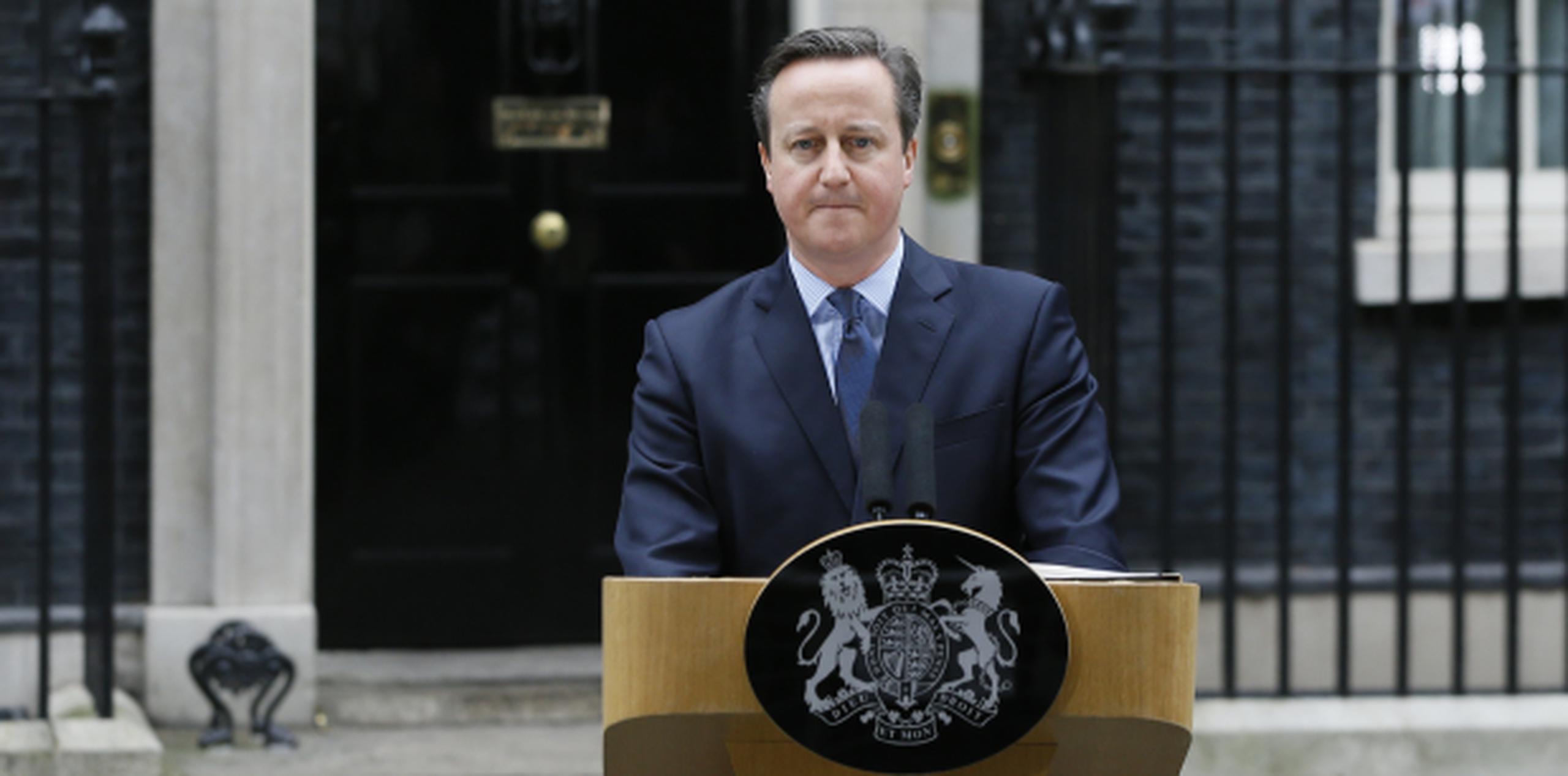 Cameron atiende a la prensa para anunciar la fecha oficial del referéndum. (AP)