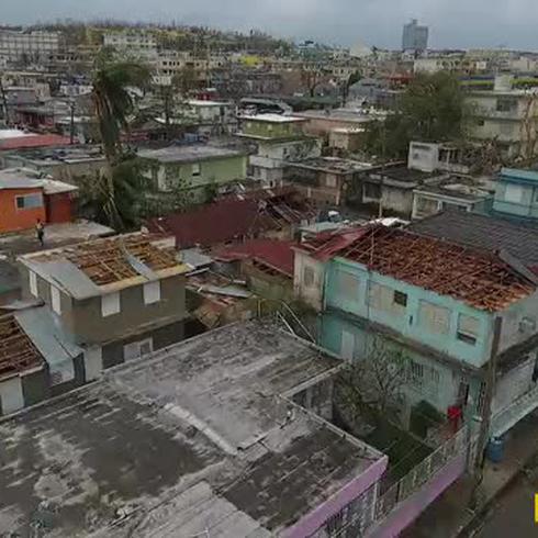 Los destrozos del barrio Capetillo en visuales aéreos