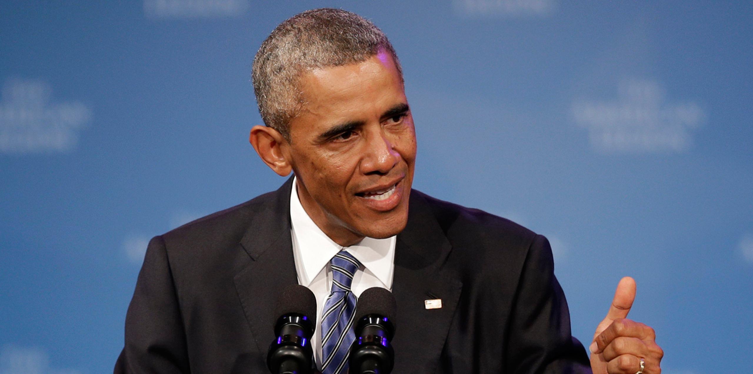 En enero, Obama ofreció su último discurso como presidente también en Chicago. (AP)