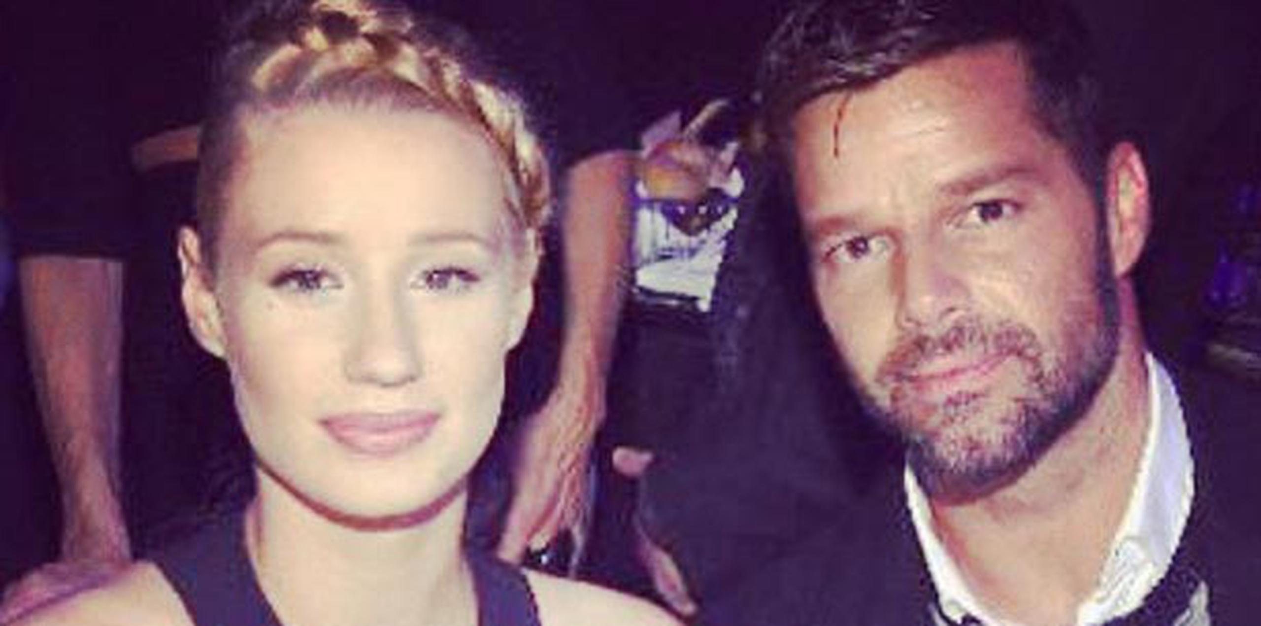 En la fiesta, Ricky Martin también compartió con la modelo y rapera australiana Iggy Azalea. (Instagram)