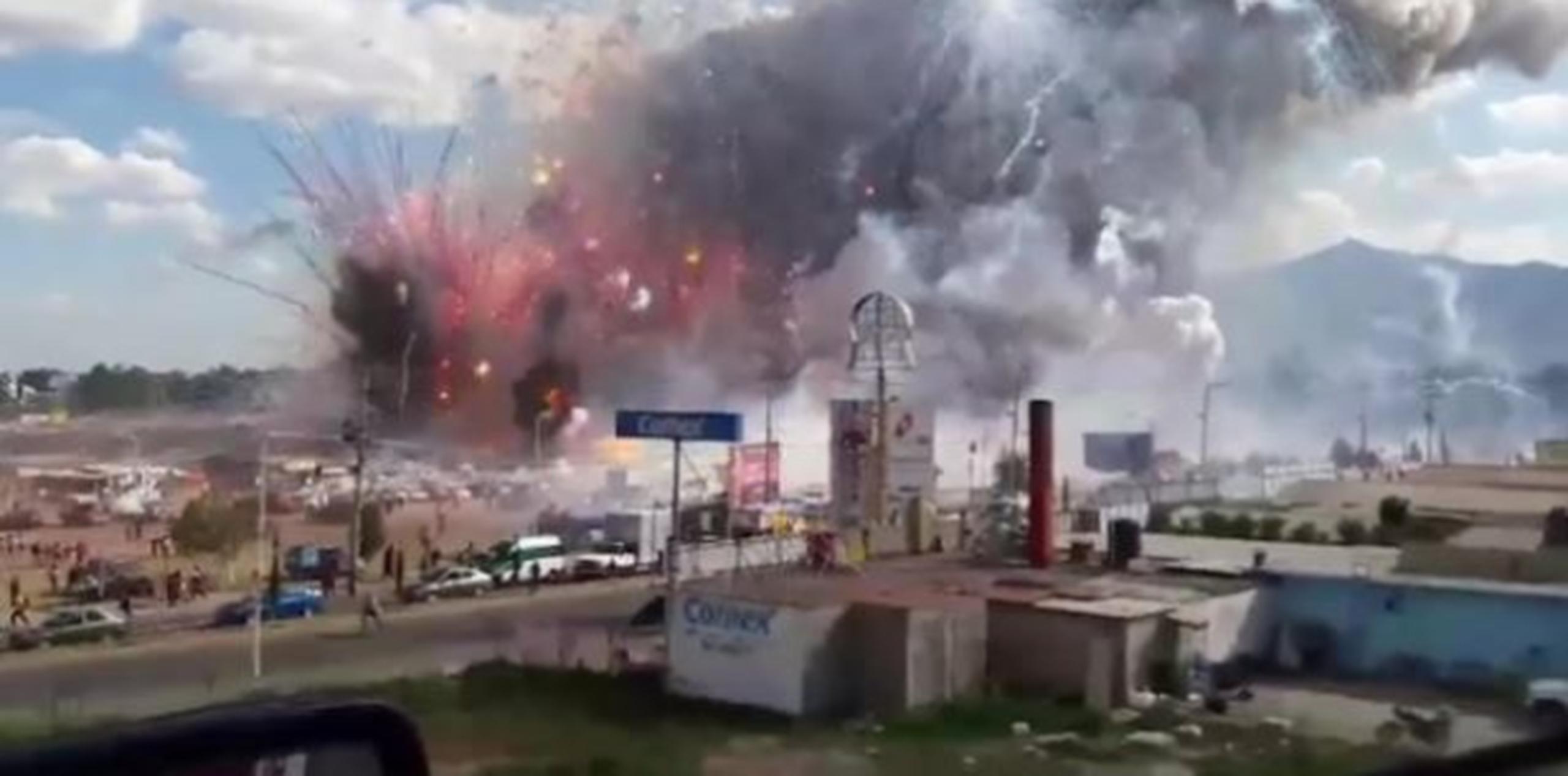 La increíble explosión fue captura en vídeo. (Foto/Captura)
