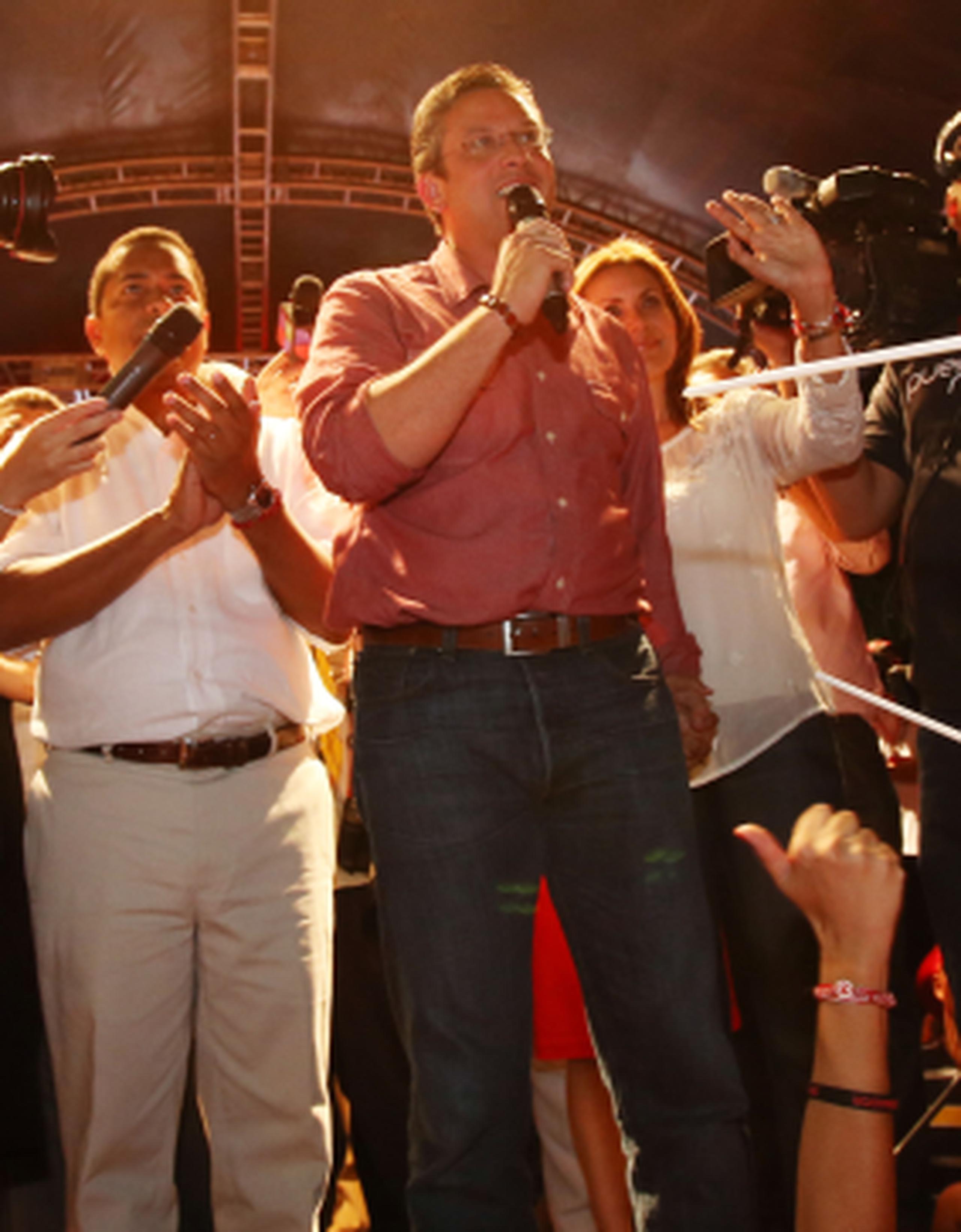 García Padilla se dirigió a sus seguidores en la sede del PPD (tonito.zayas@gfrmedia.com)