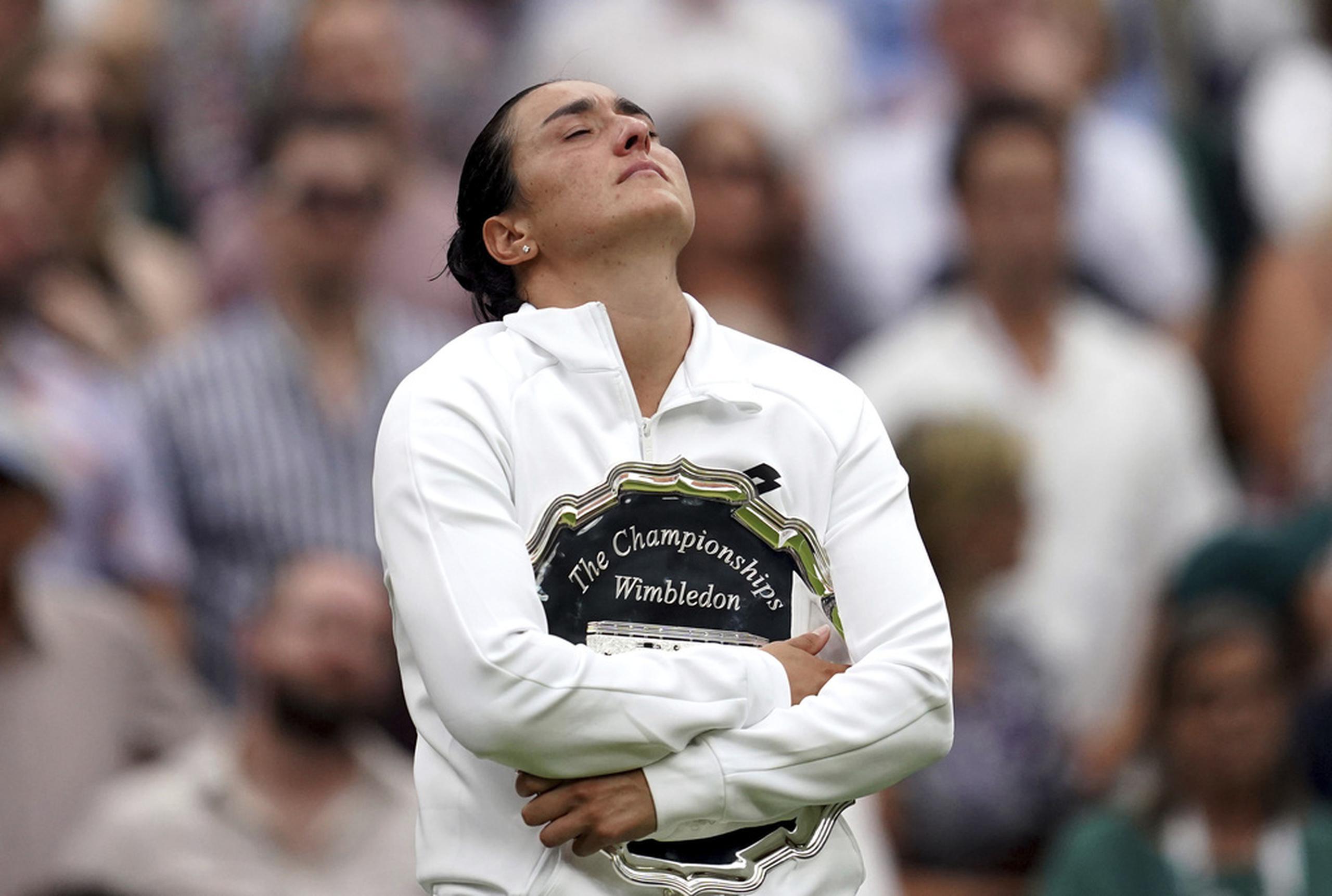 La tunecina Ons Jabeur perdió la final de Wimbledon por segundo año consecutivo.