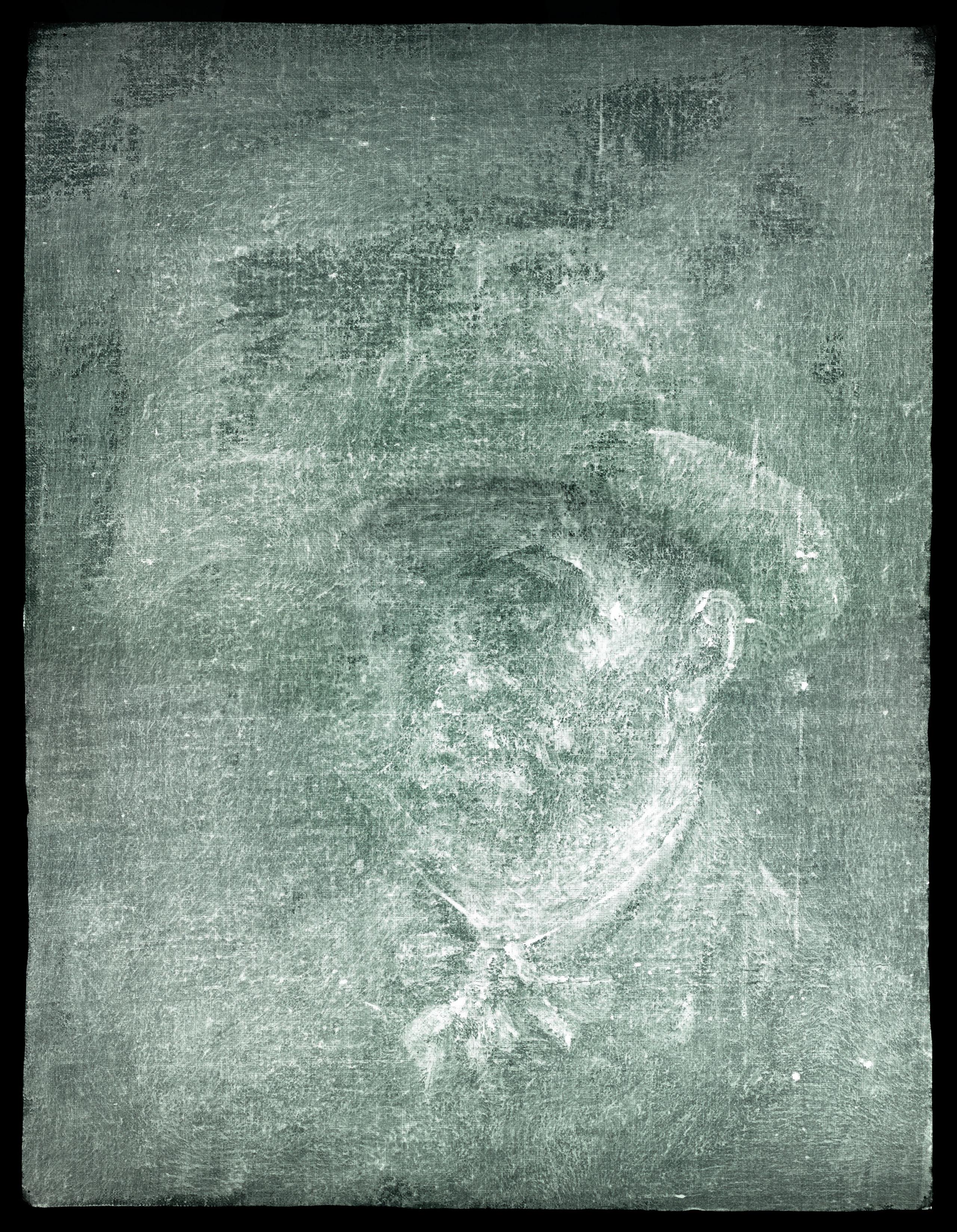 Autorretato de Van Gogh descubierto en Escocia en el reverso de un lienzo del pintor. (EFE/EPA/NEIL HANNA /CRÉDITO OBLIGATORIO SOLO USO EDITORIAL/SIN VENTAS)