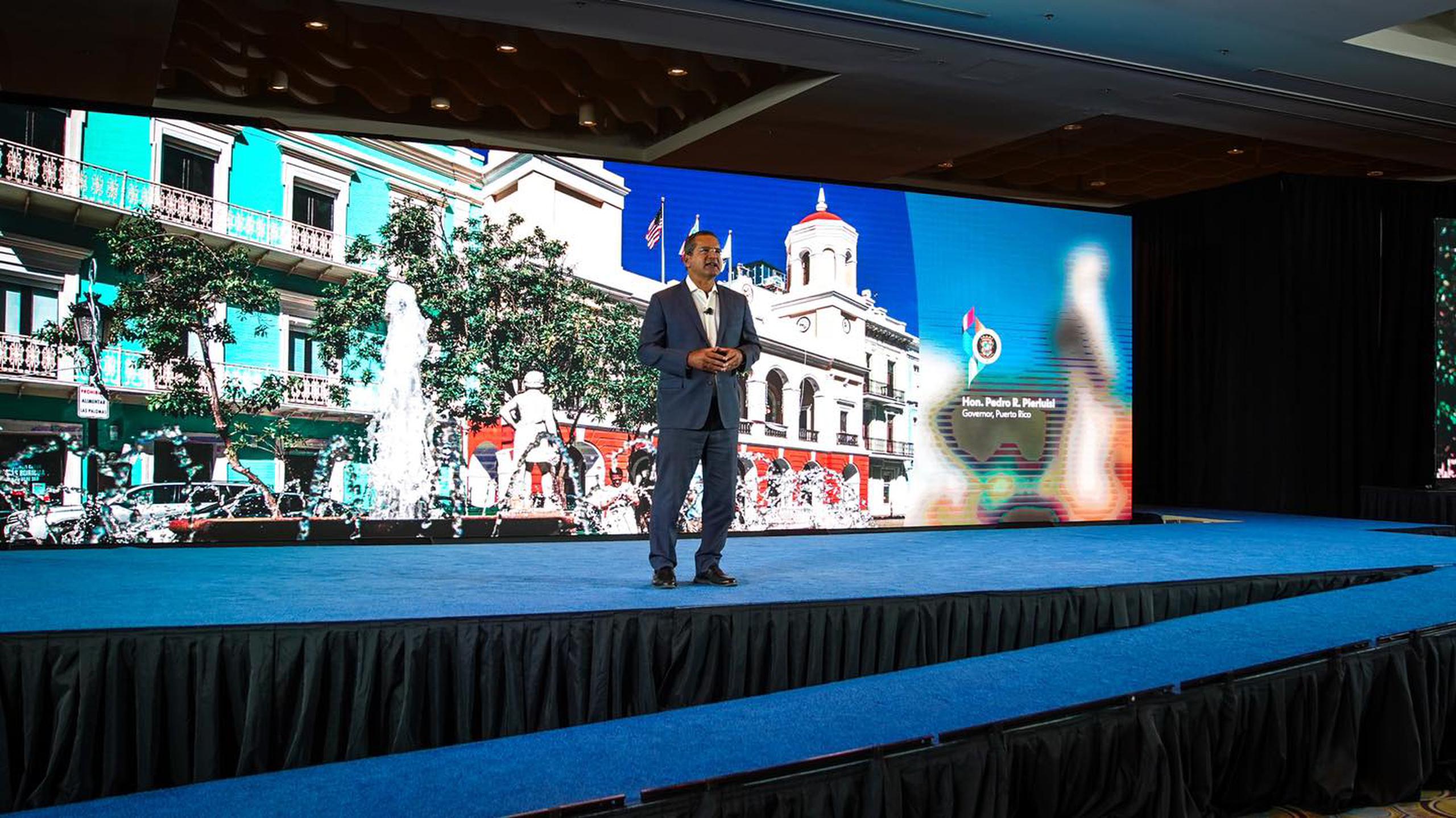El gobernador Pedro Pierluisi participó hoy del evento "Global Sustainability & Investment Summit" en el Hotel Sheraton del Centro de Convenciones, en San Juan.