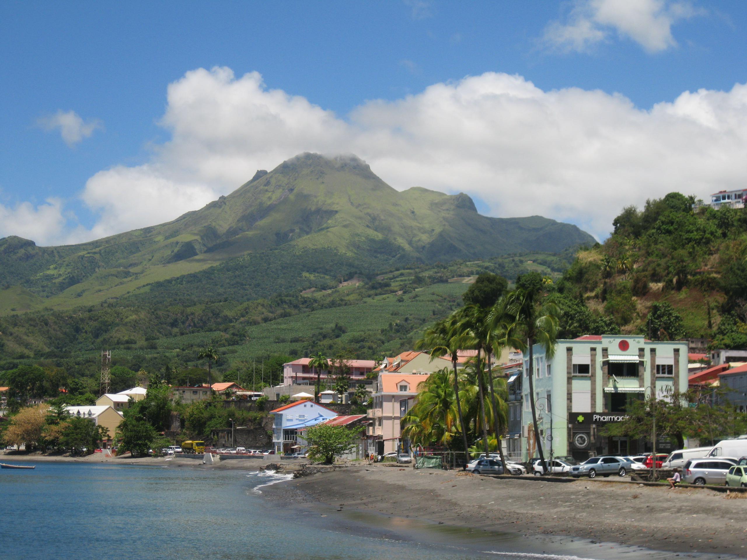 El monte Pelée en Martinica.