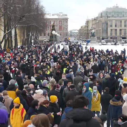 Miles arrestados en Rusia 