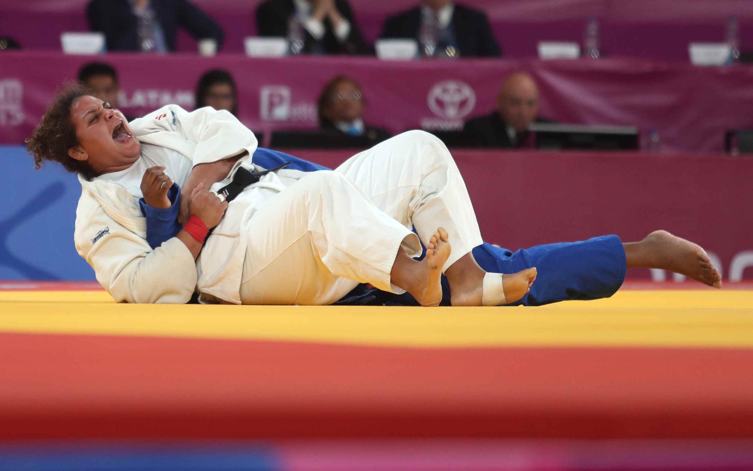 Melissa Mojica durante la acción de hoy en el judo panamericano. (Enviado especial / juan.martinez@gfrmedia.com)