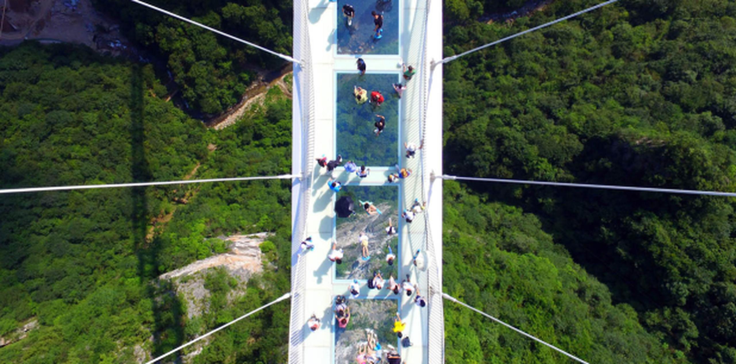 El puente de cristal de Zhangjiajie es el más largo del mundo en su tipo. (AP)