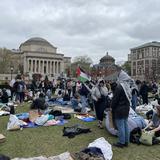 Continúan protestas pro Gaza en Universidad de Columbia