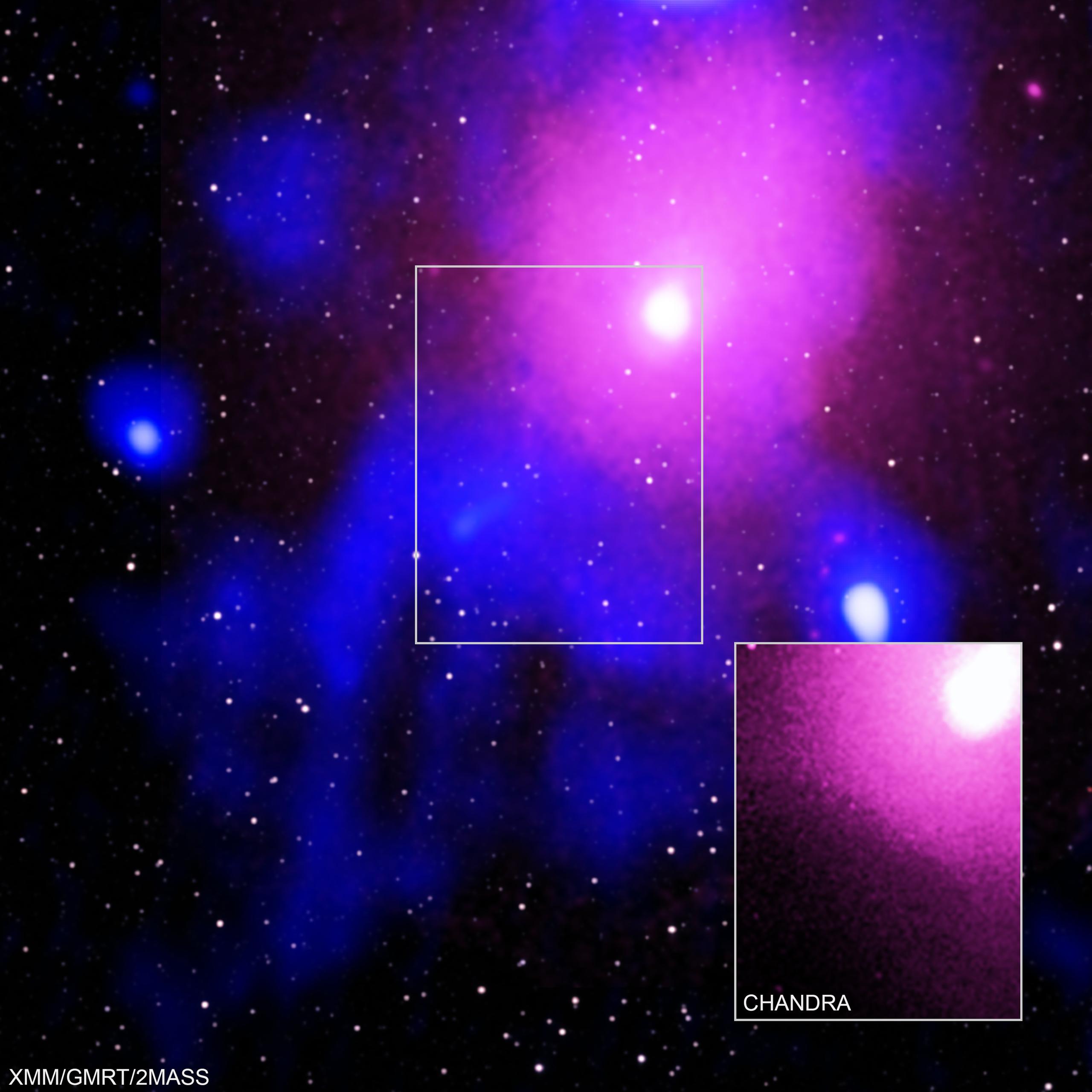 Las imágenes fueron tomadas por el telescopio XMM-Newton de la ESA y el Chandra de la NASA junto a dos radiotelescopios en la Tierra.