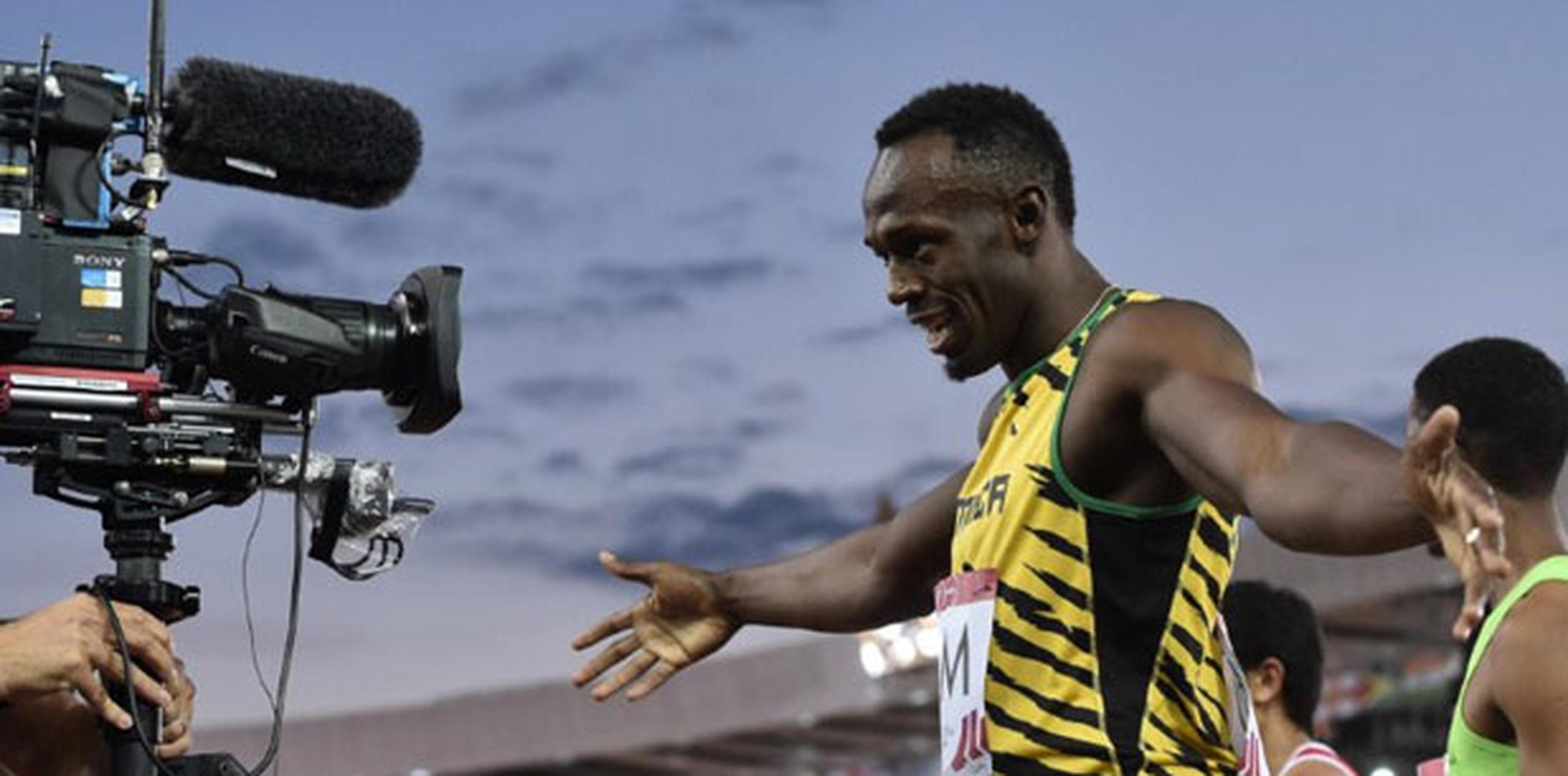 Bolt se considera curado de su lesión de espalda y buscaba en Glasgow un primer contacto con la competición antes de afrontar retos más complicados. (AFP)