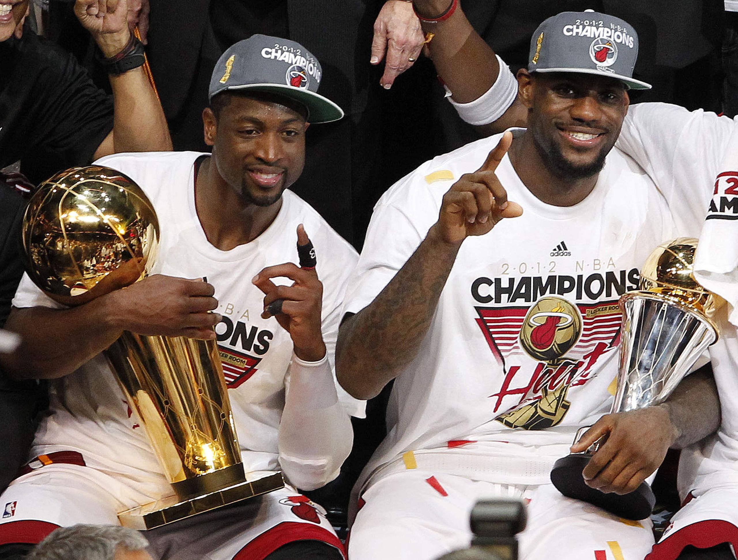 LeBron James ganó su primer título de la NBA en 2012 con el Heat de Miami.