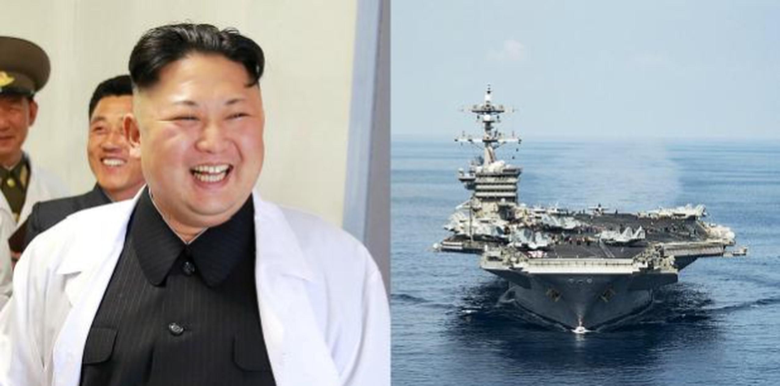 Corea del Norte aseguró que un ataque contra el USS Carl Vinson de Estados Unidos sería "un ejemplo real para mostrar la fuerza de nuestro ejército". (GDA)