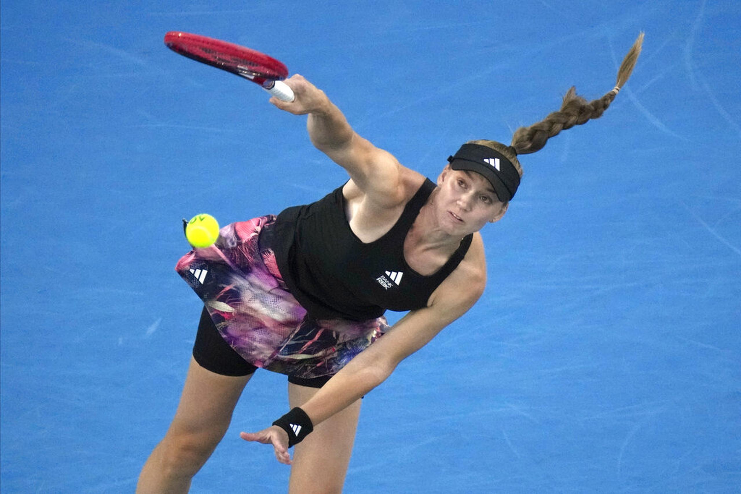 Elena Rybakina está en su segunda final en un torneo de Grand Slam. En el 2022 ganó Wimbledon.