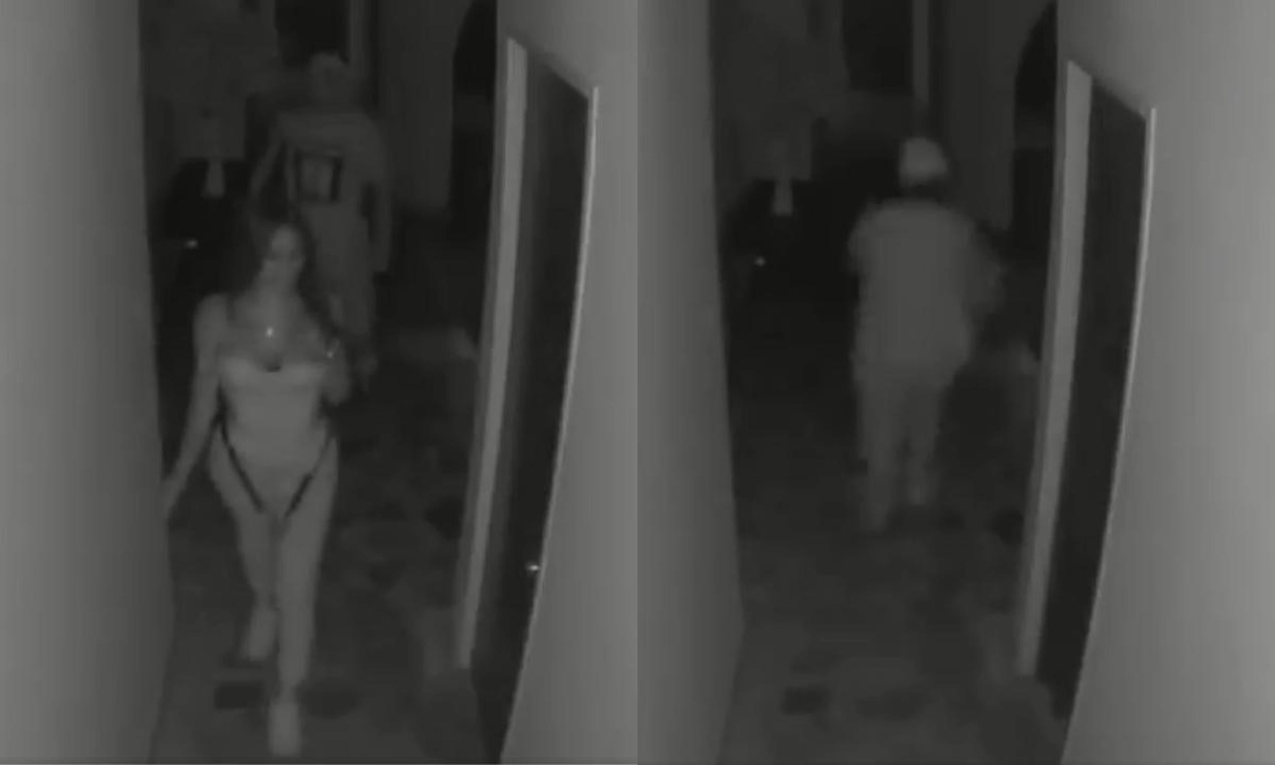 En el video puede verse al hombre caminar tras la víctima y minutos después, cuando huye tras cometer el crimen.