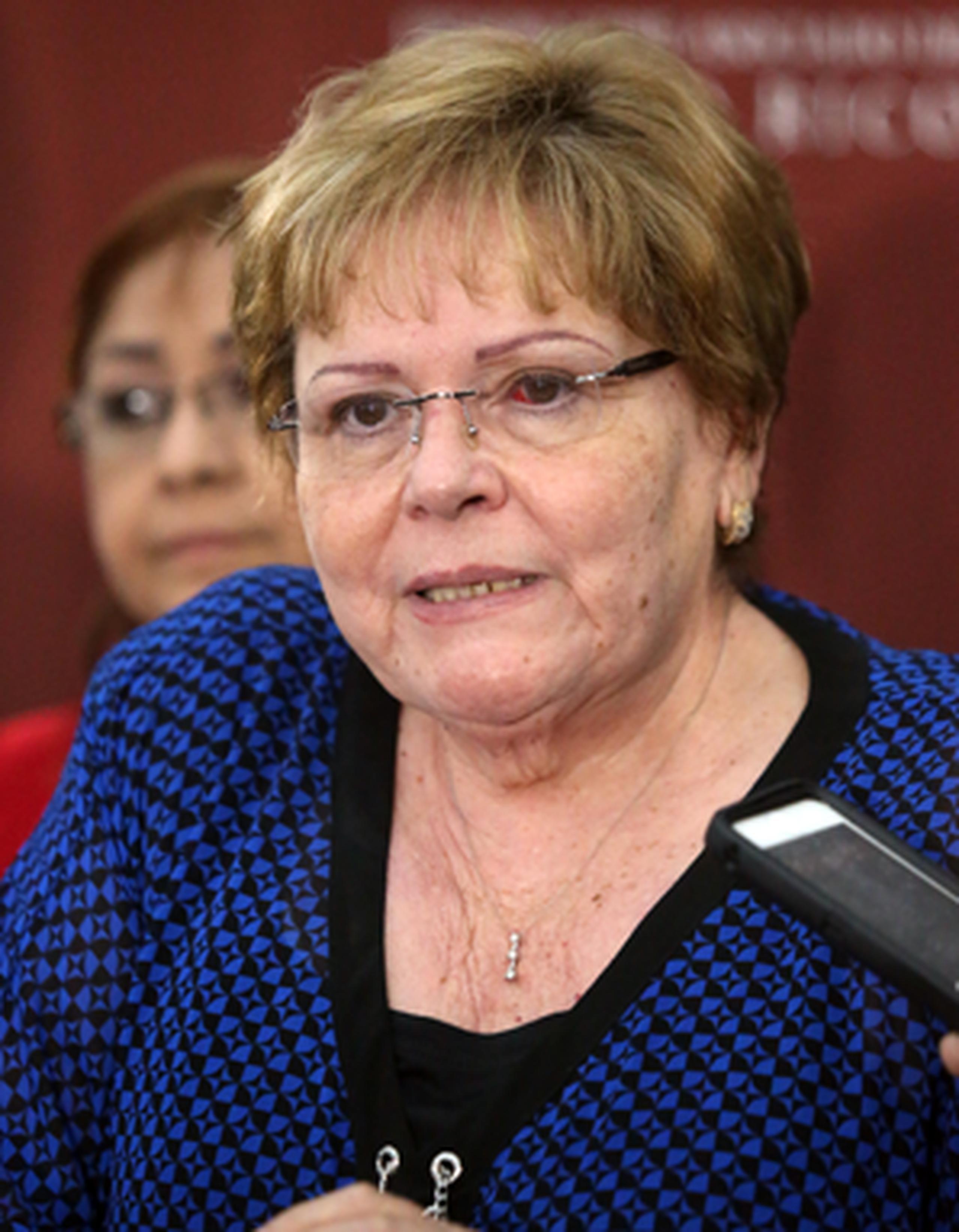 Aida Díaz, presidenta de la Asociación de Maestros. (Archivo)