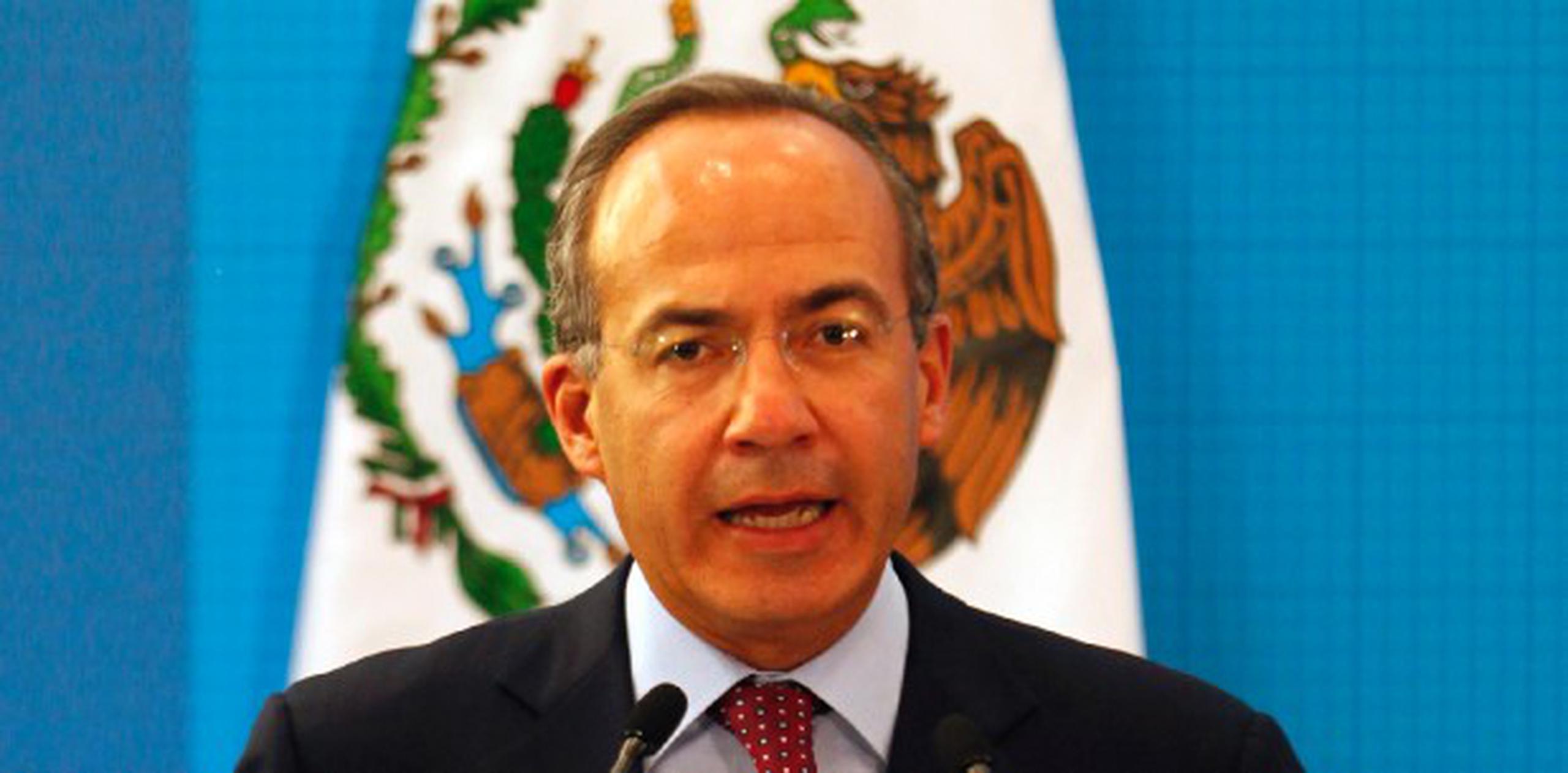 Felipe Calderón fue presidente de México desde diciembre de 2006, hasta noviembre de 2012. (Archivo)