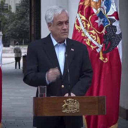 El presidente Sebastián Piñera anuncia cambio de gabinete