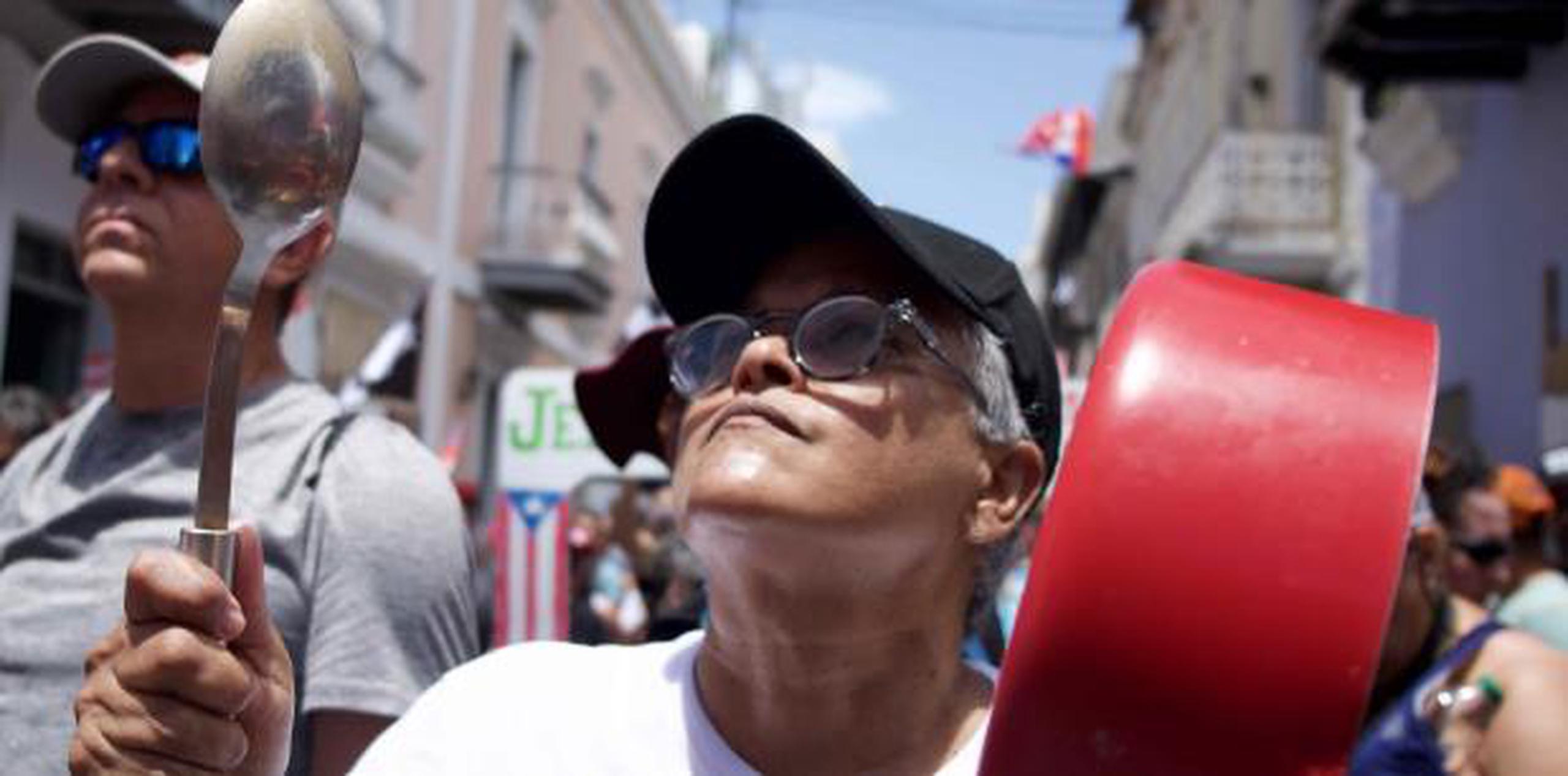 Vuelven a protestar por la salida del gobernador Ricardo Rosselló. (Ricky Reyes / Para Primera Hora)
