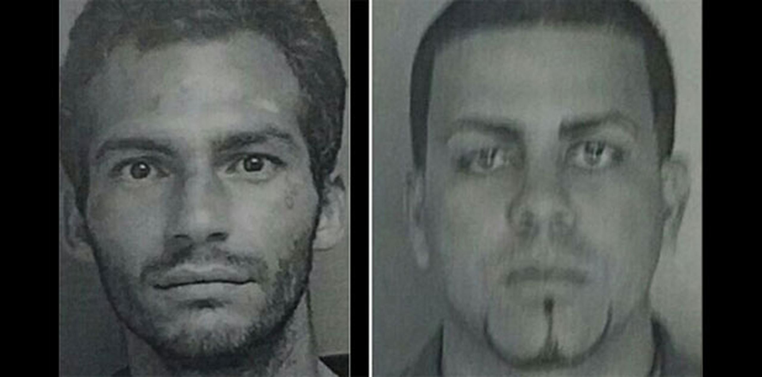Javier Soto González, conocido como Rabillo (a la izquierda) y José Morales Russe, alias Tito Punch, fueron acusados por robar un vehículo el 13 de abril en Morovis. (Suministradas)