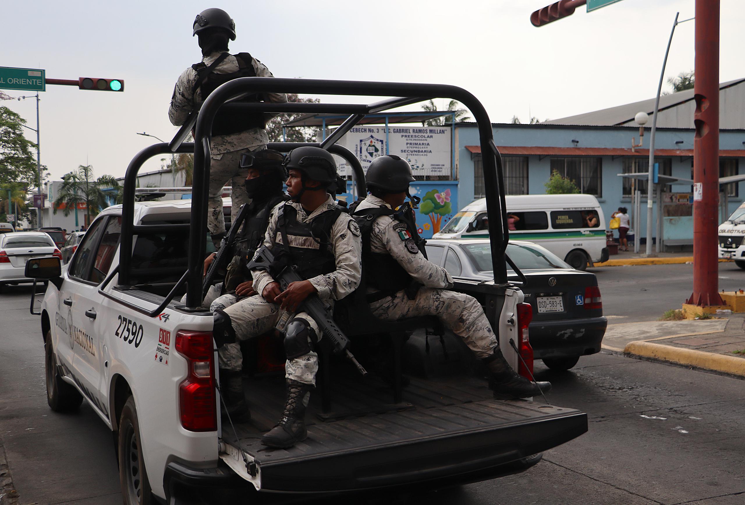 La alerta se produce mientras crece la violencia en Chiapas por las disputas de los carteles del narcotráfico para controlar la frontera de México con Centroamérica.