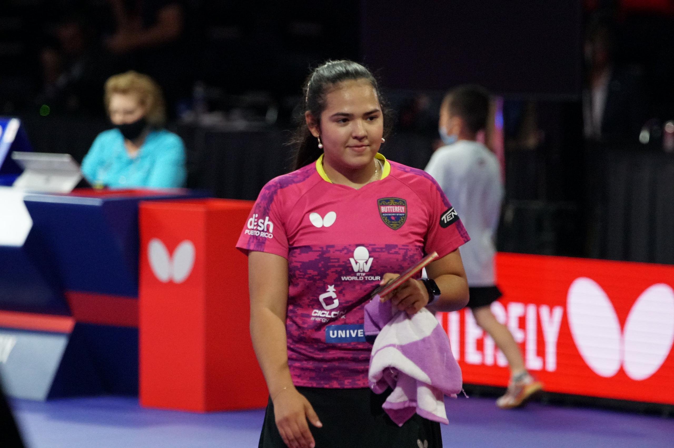Adriana Díaz tuvo una victoria y una derrota ante Alemania en los octavos de final.