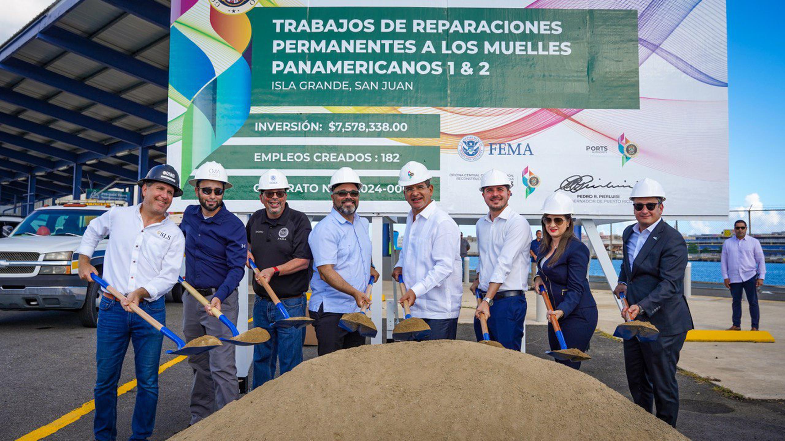 El gobernador Pedro R. Pierluisi anunció hoy que en las próximas semanas comenzarán los trabajos de reconstrucción de los muelles Panamericanos I y II en Isla Grande.