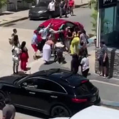 Vídeo de pelea entre turistas y residentes en Condado