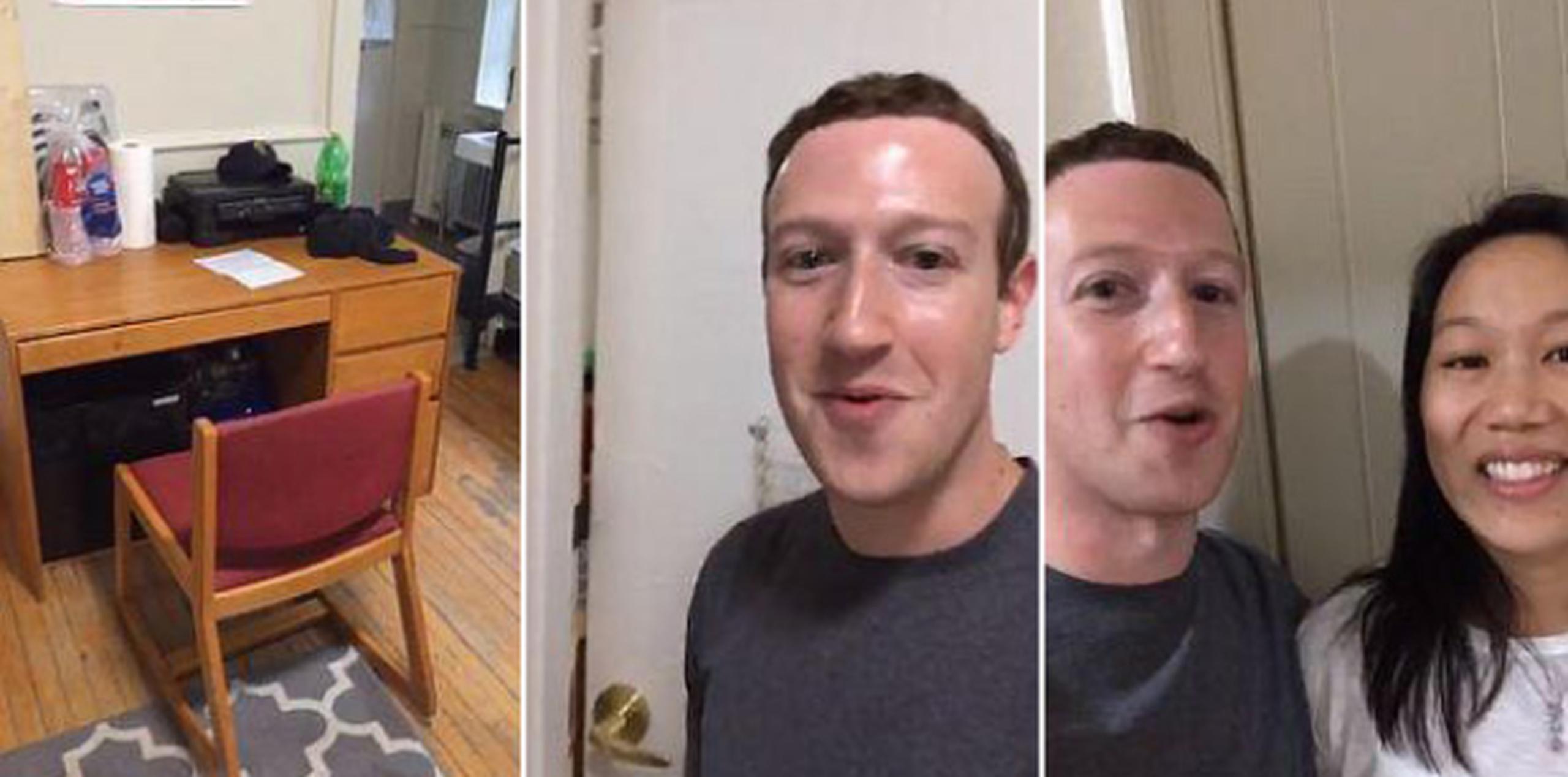 Zuckerberg recordó historias sobre los alimentos congelados que comía, las camas pequeñas de la residencia universitaria y los malos compañeros de habitación. (Facebook)