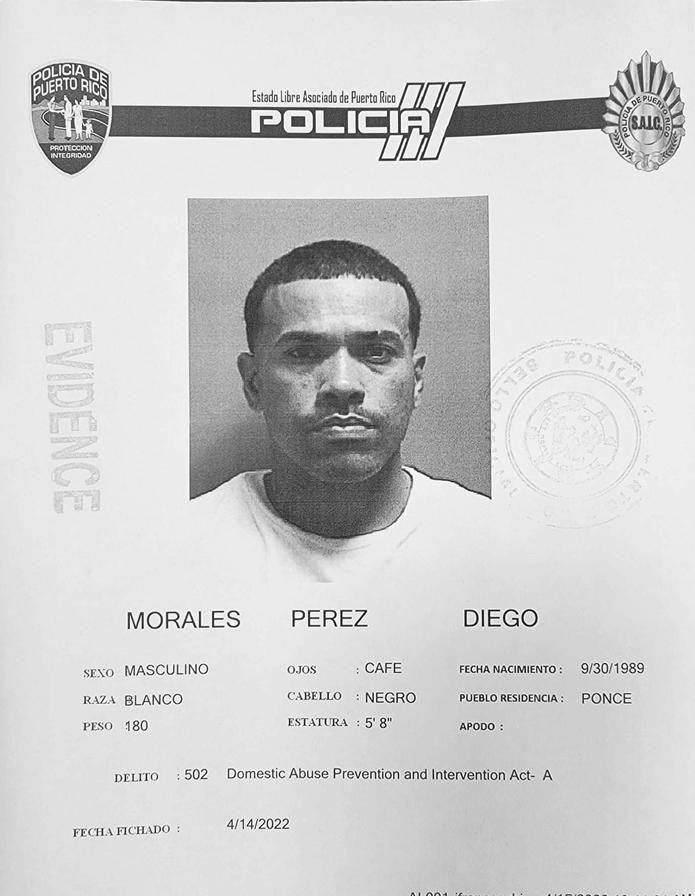 Diego Morales Pérez fue arrestado en el residencial Ernesto Ramos Antonini, en Ponce.