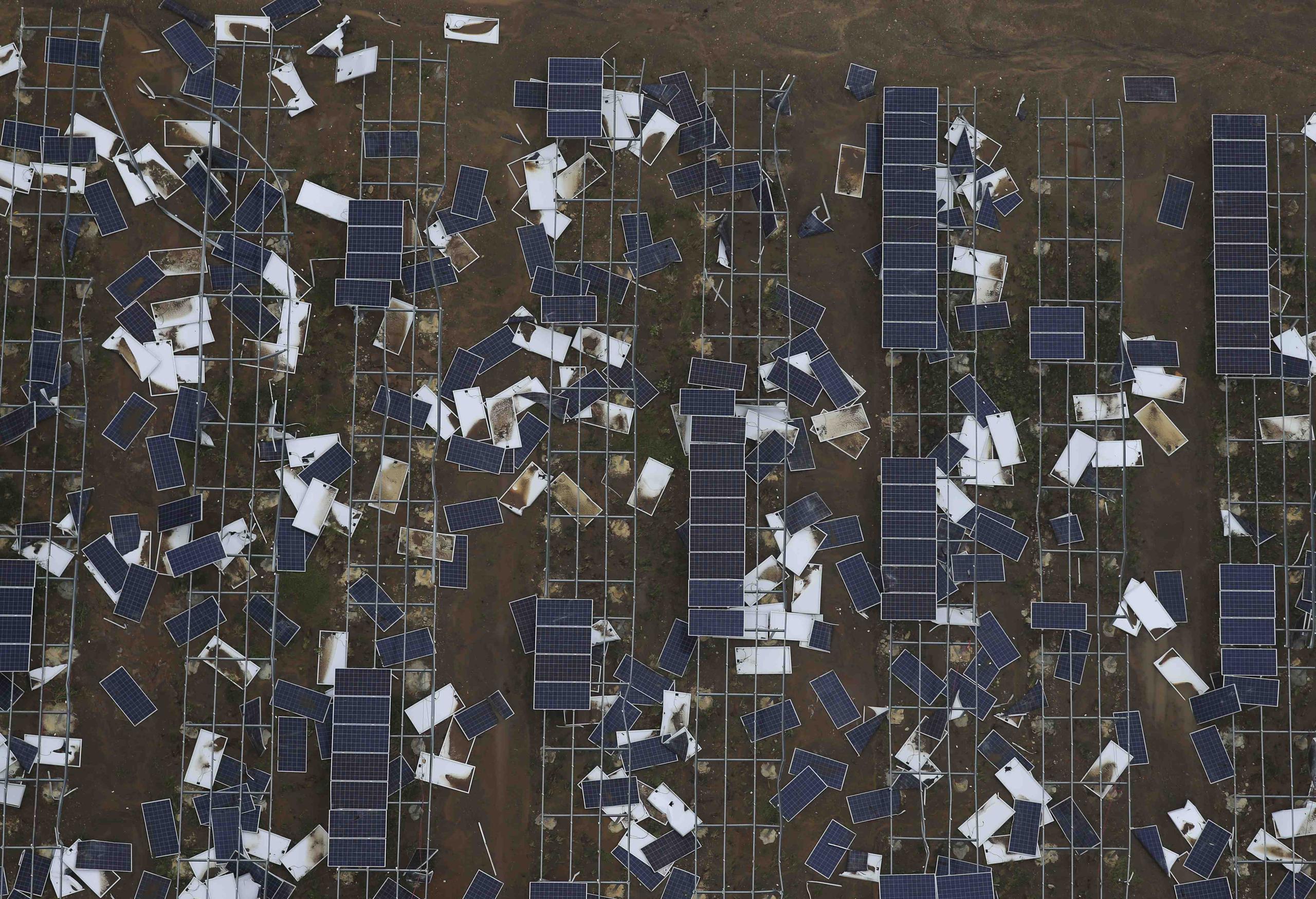 Una granja de placas solares en Humacao.