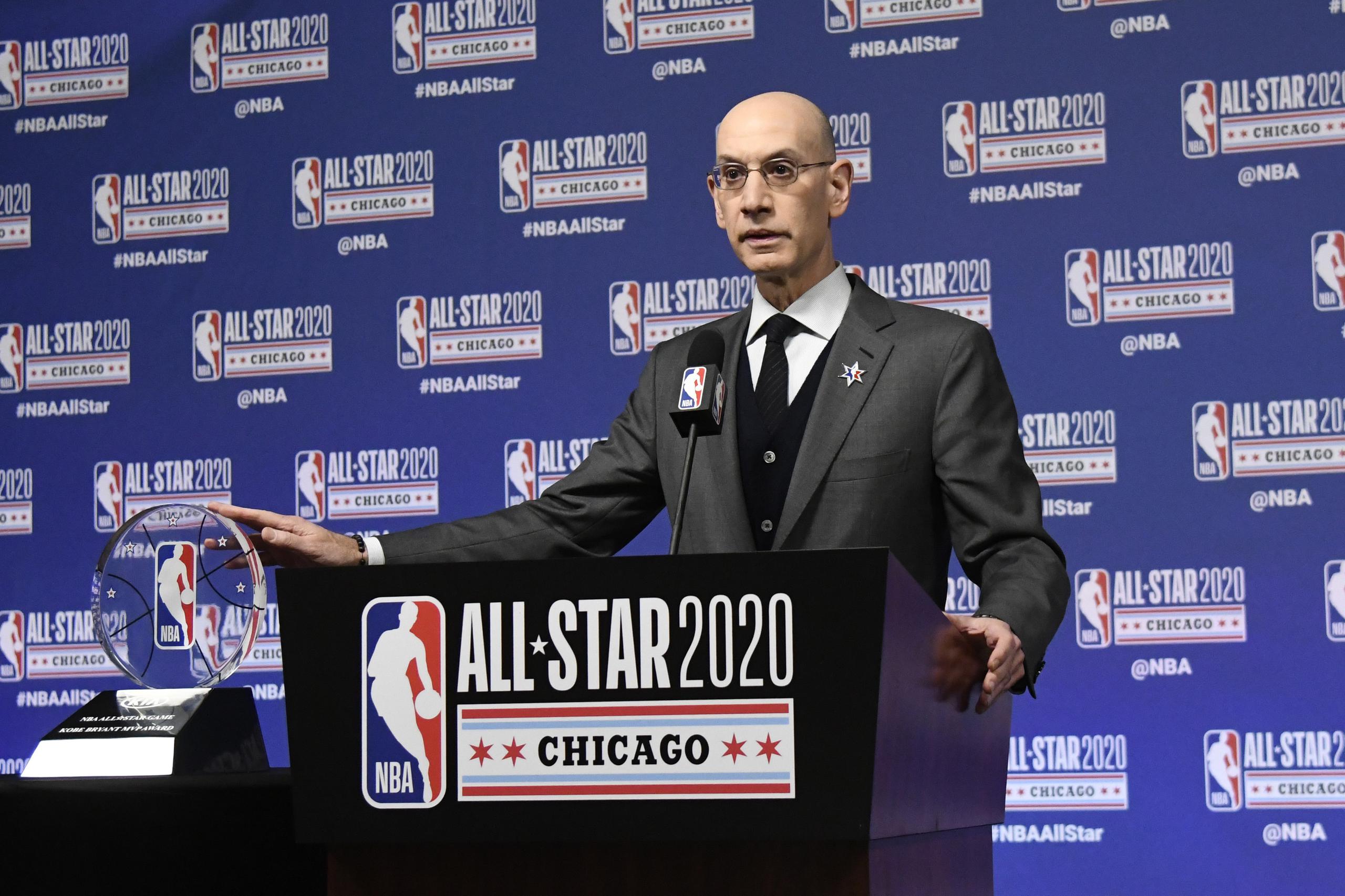 El comisionado Adam Silver todavía no tiene claro cuándo reiniciará la NBA.