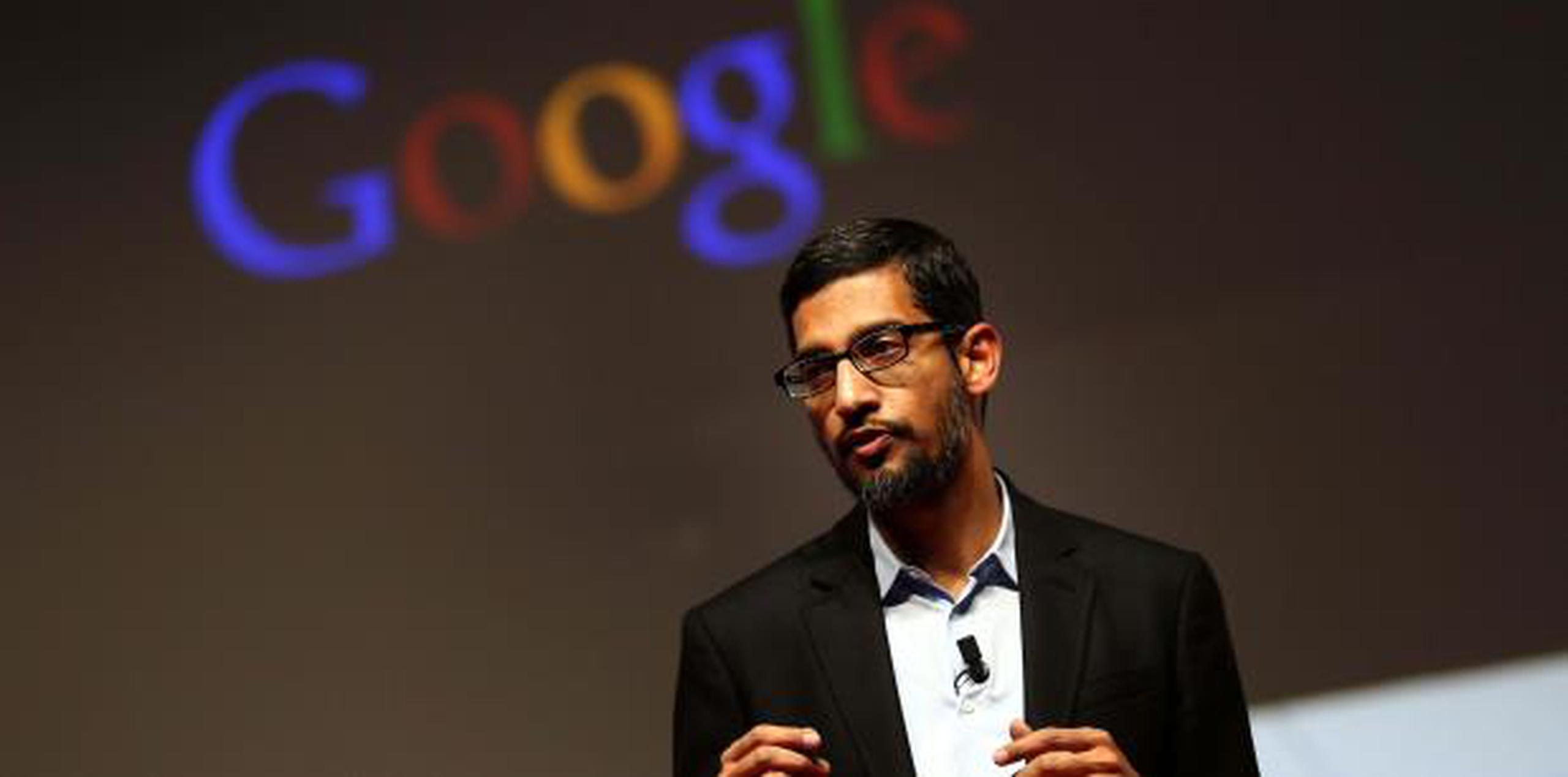 El director ejecutivo de Google, Sundar Pichai. (Archivo)