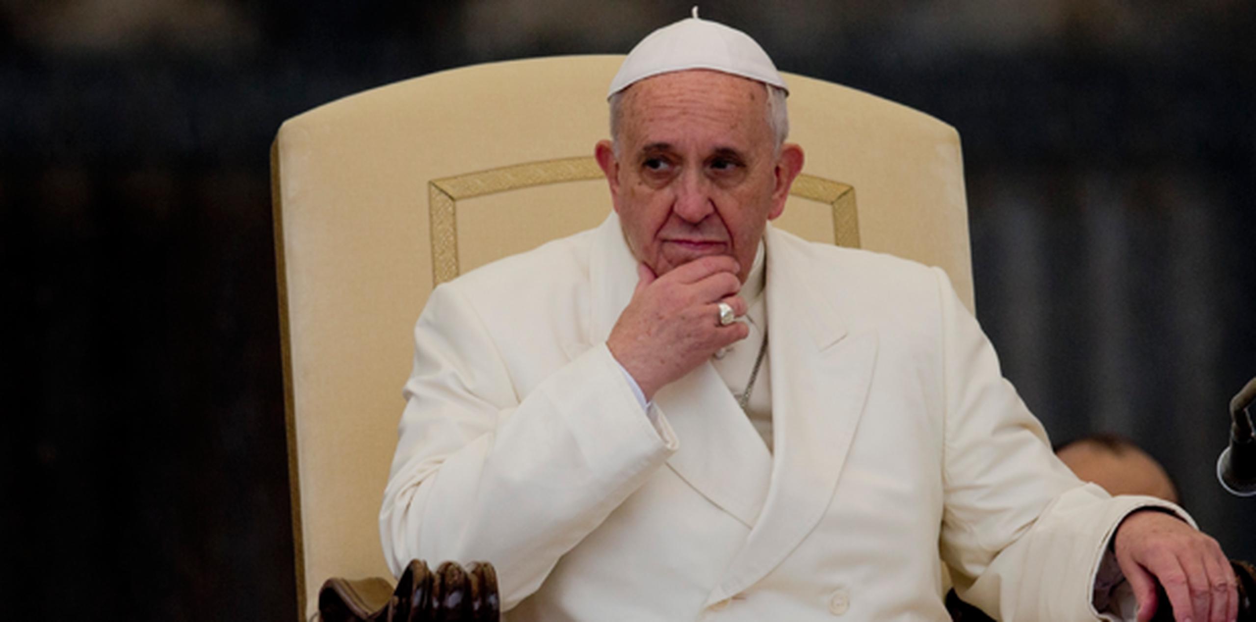 El papa Francisco no ha abordado el tema de los abusos sexuales a menores en las Iglesias. (AP)