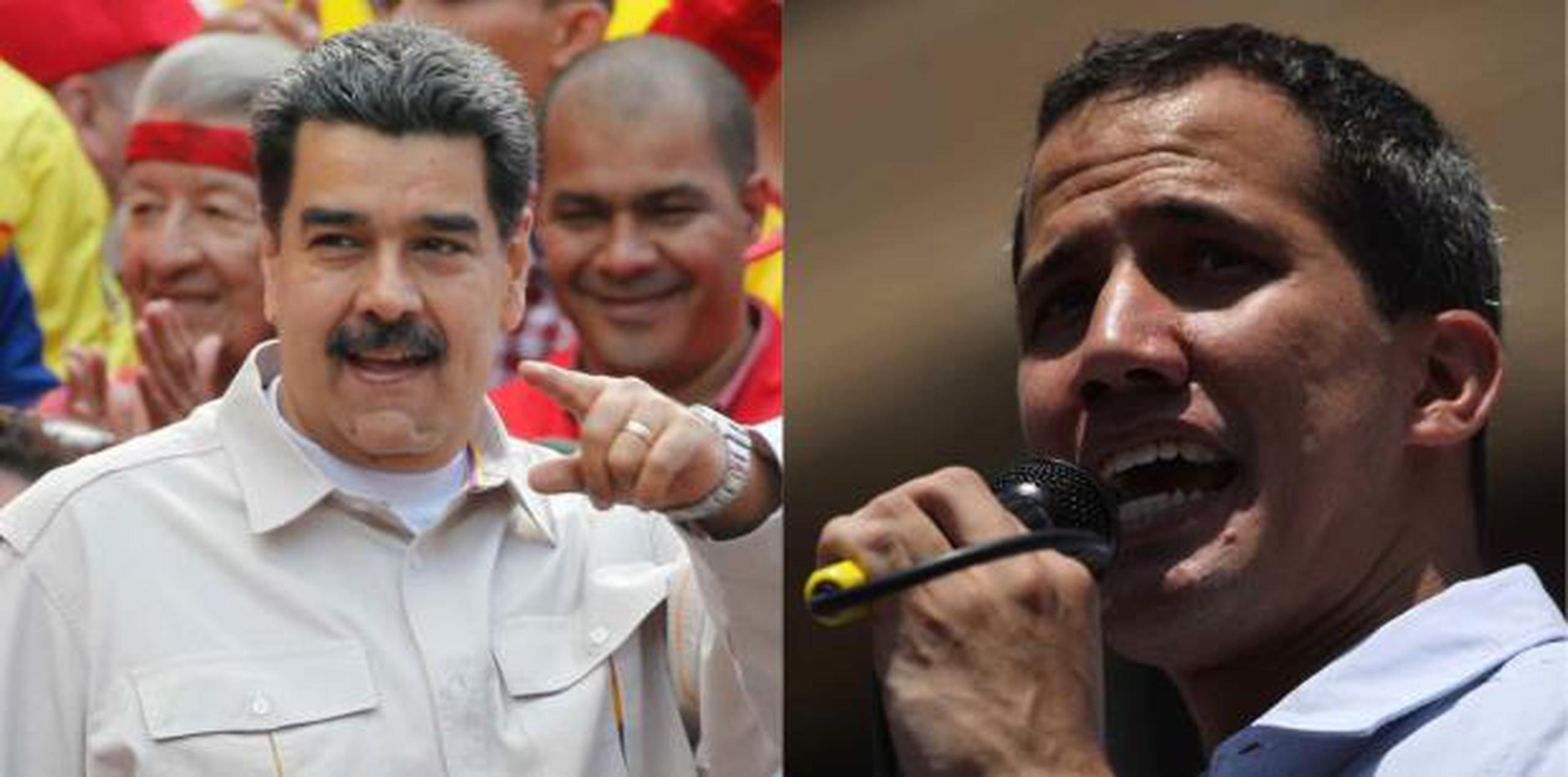 Maduro y Guaidó (AP / EFE)