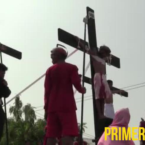 Viernes Santo, día de crucifixiones en Filipinas