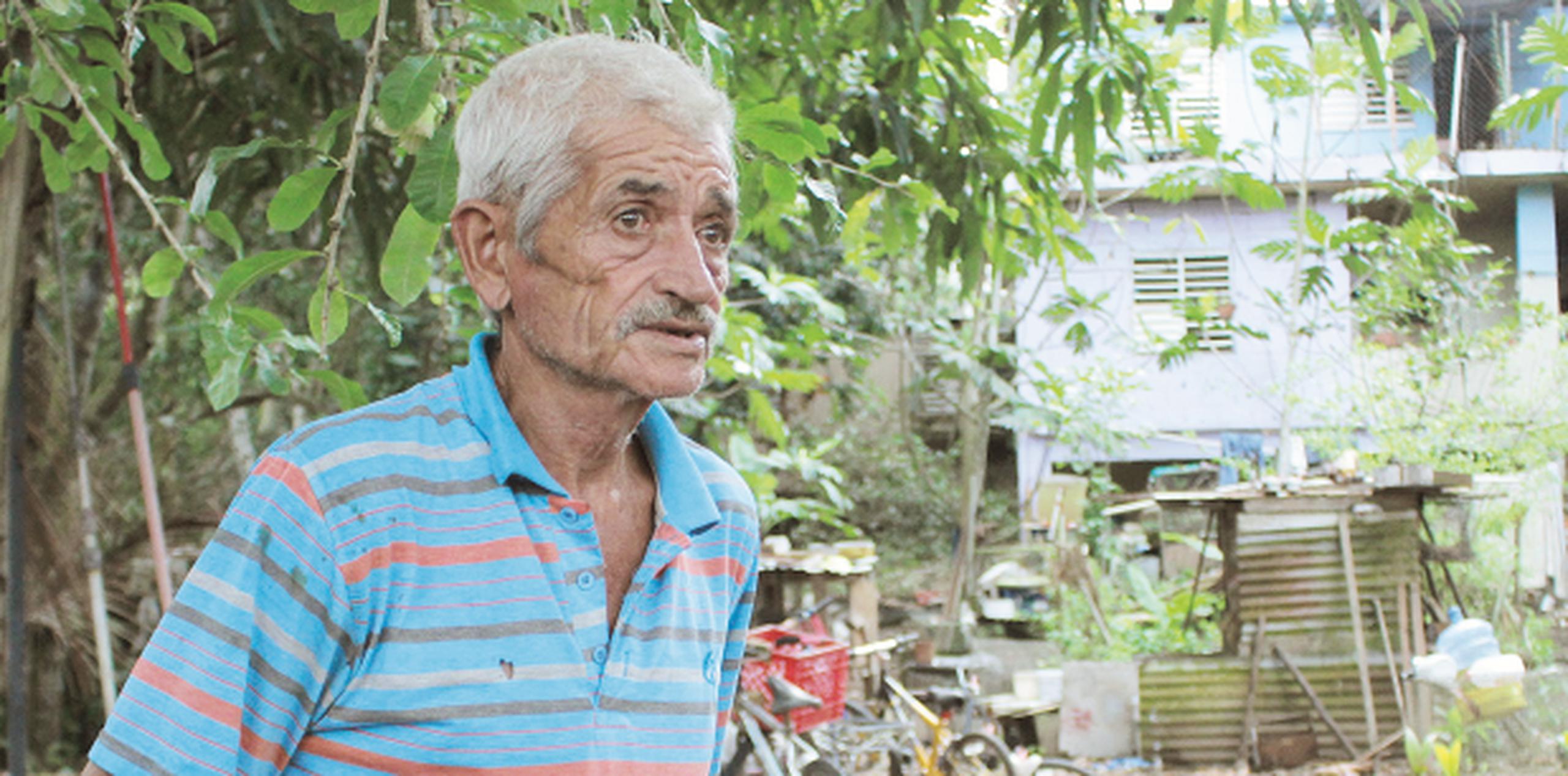 Andújar Rodríguez, quien fue agricultor, quedó abandonado a su suerte luego de que su madre falleciera y él fuera a vivir a Guaniquilla.  (Para Suroeste - Gerardo Castillo)