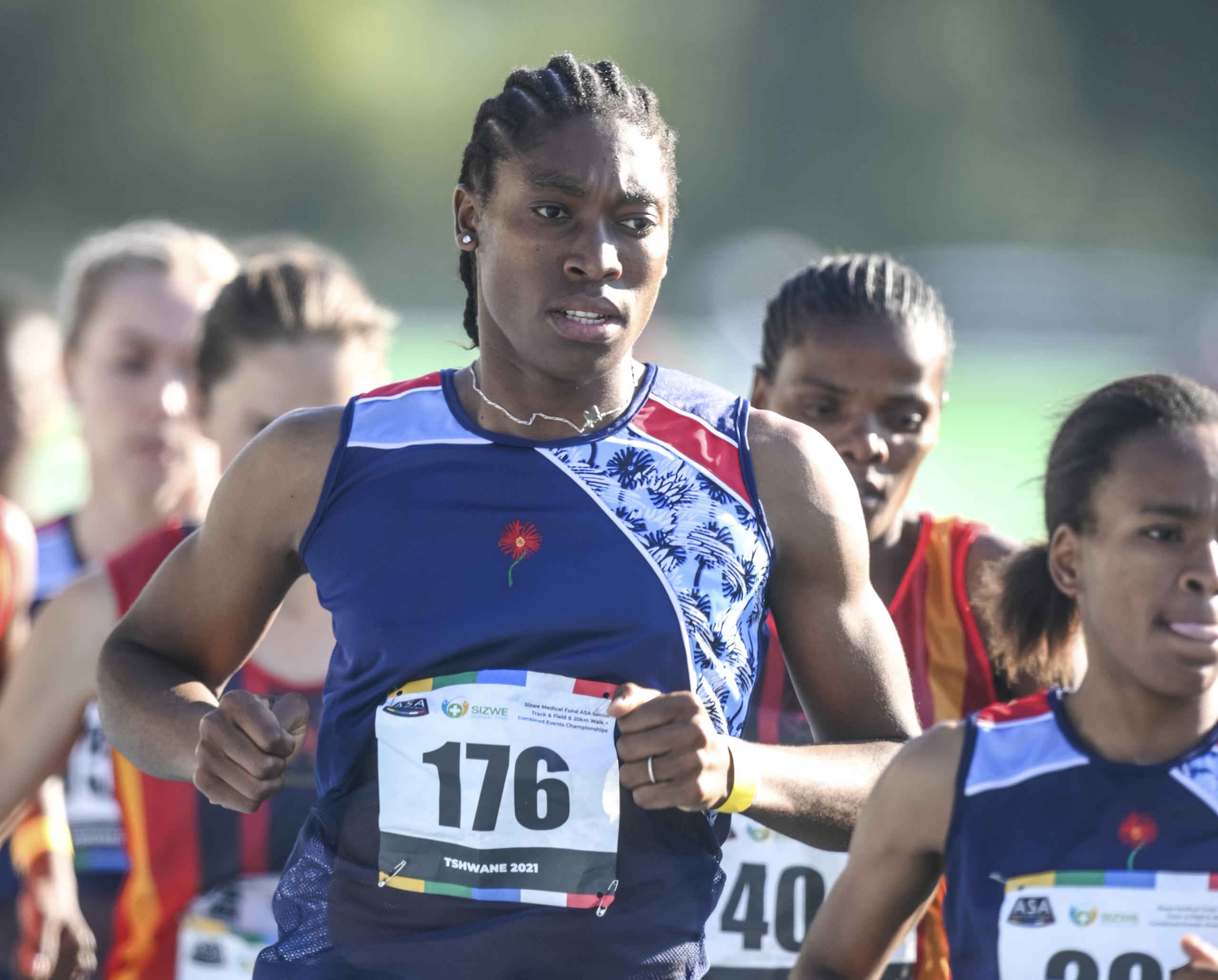 La corredora sudafricana Caster Semenya  (176) fue inscrita para participar en la prueba de los 5,000 metros en el Mundial de Atletismo de Eugene, Oregon.