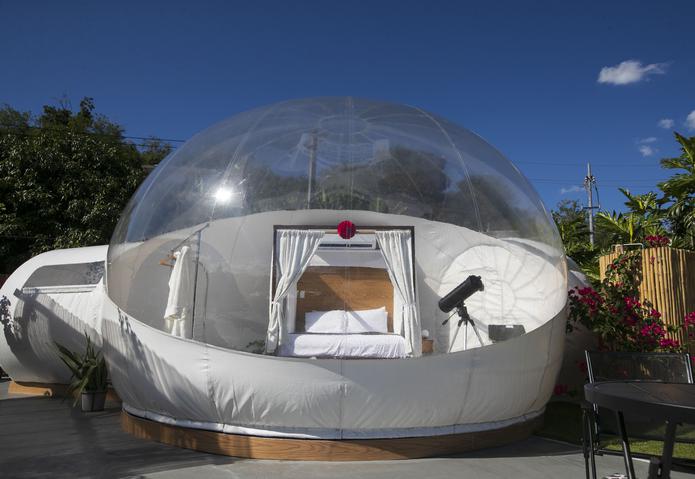 La curiosa burbuja está ubicada en el municipio de Naranjito.